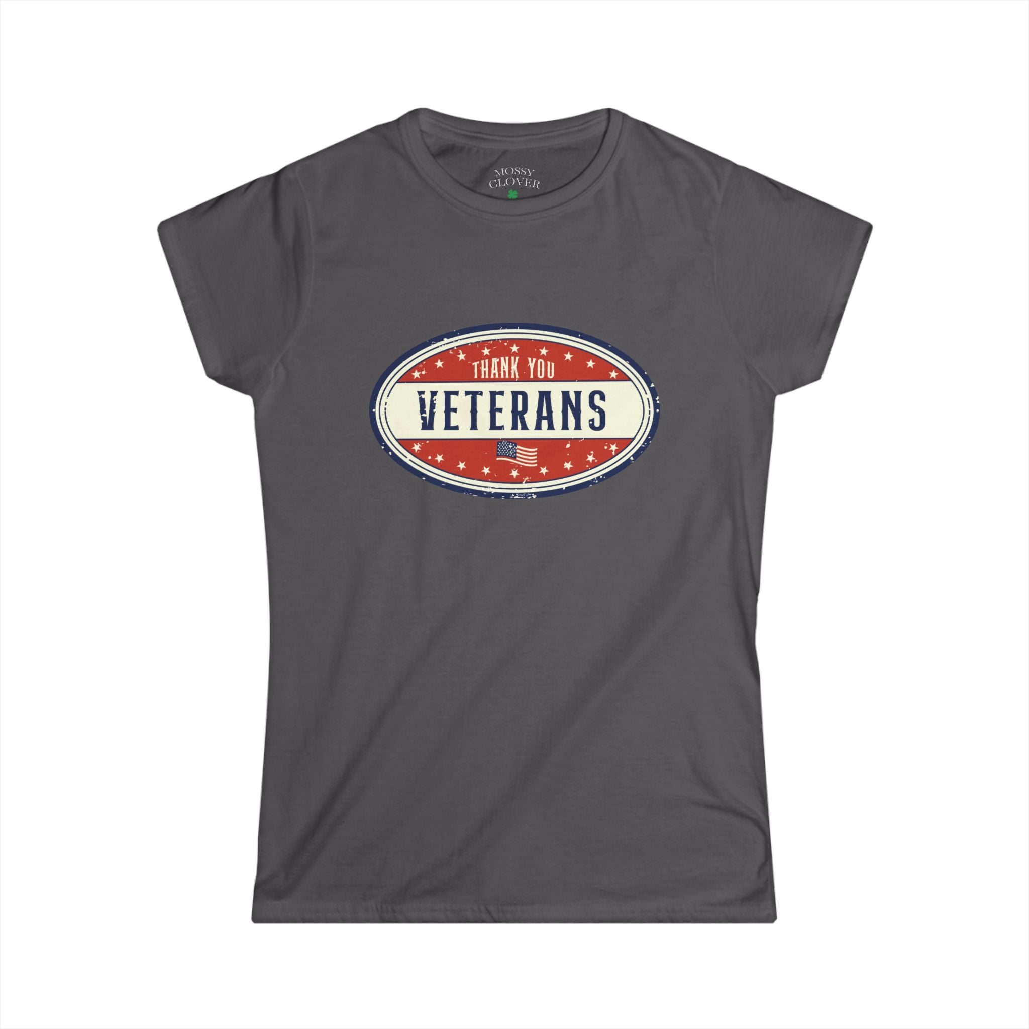 Women's 'Thank You Veterans' Tee — Patriotic Oval Graphic