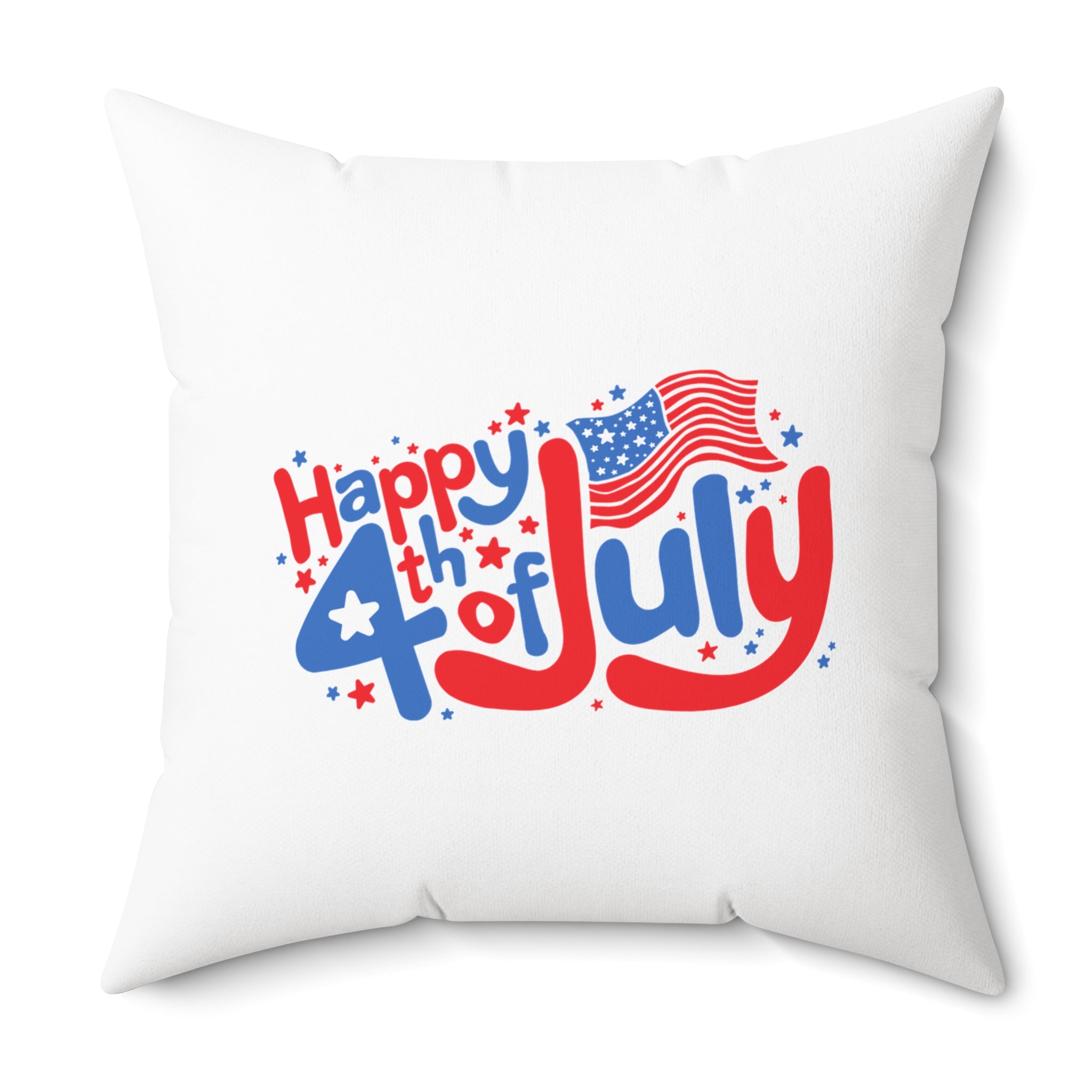 USA Flag Pillow - Patriotic Decorative Throw Pillow for 4th of July
