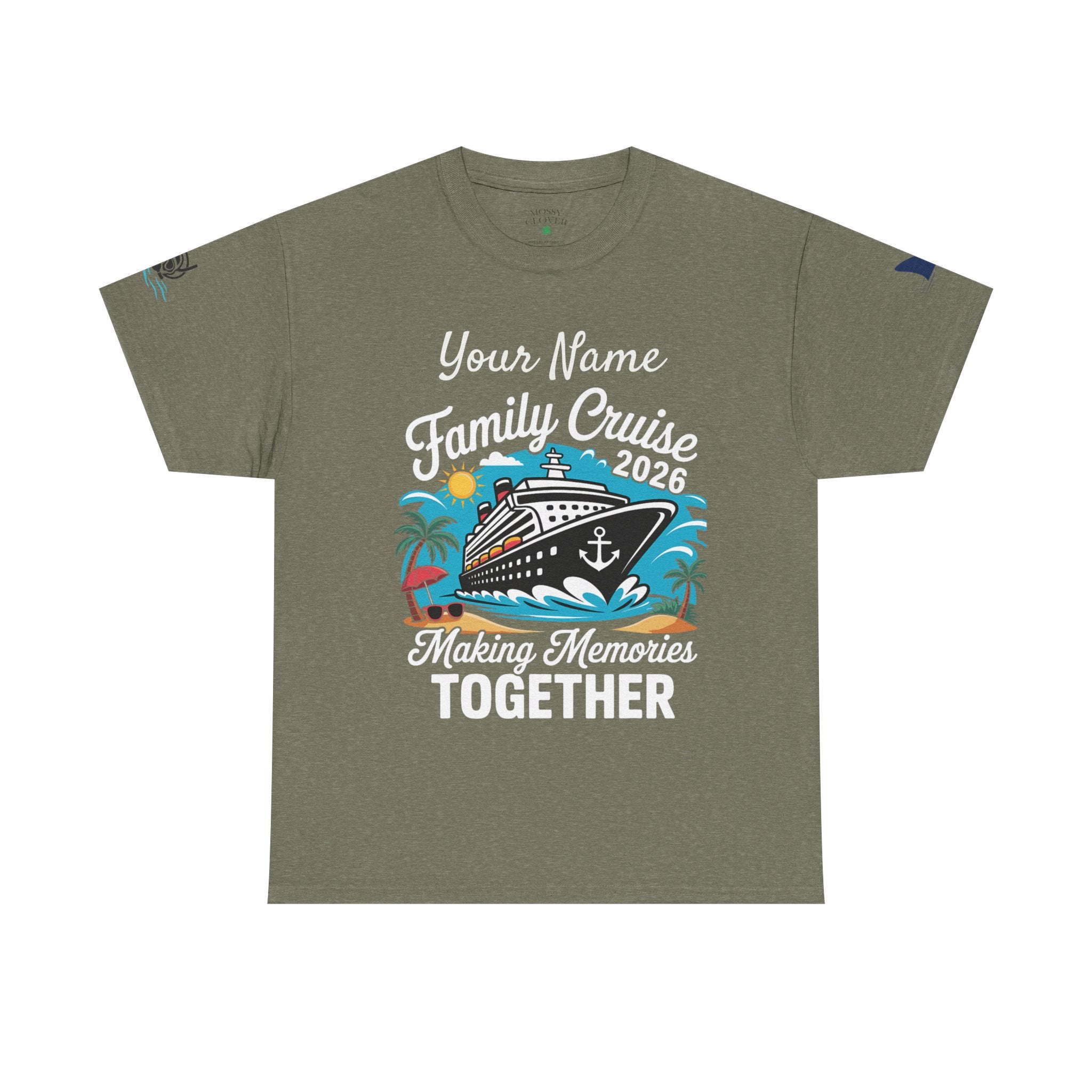 Family Cruise T‑Shirt — Customizable 'Making Memories Together' Cruise Vacation Tee