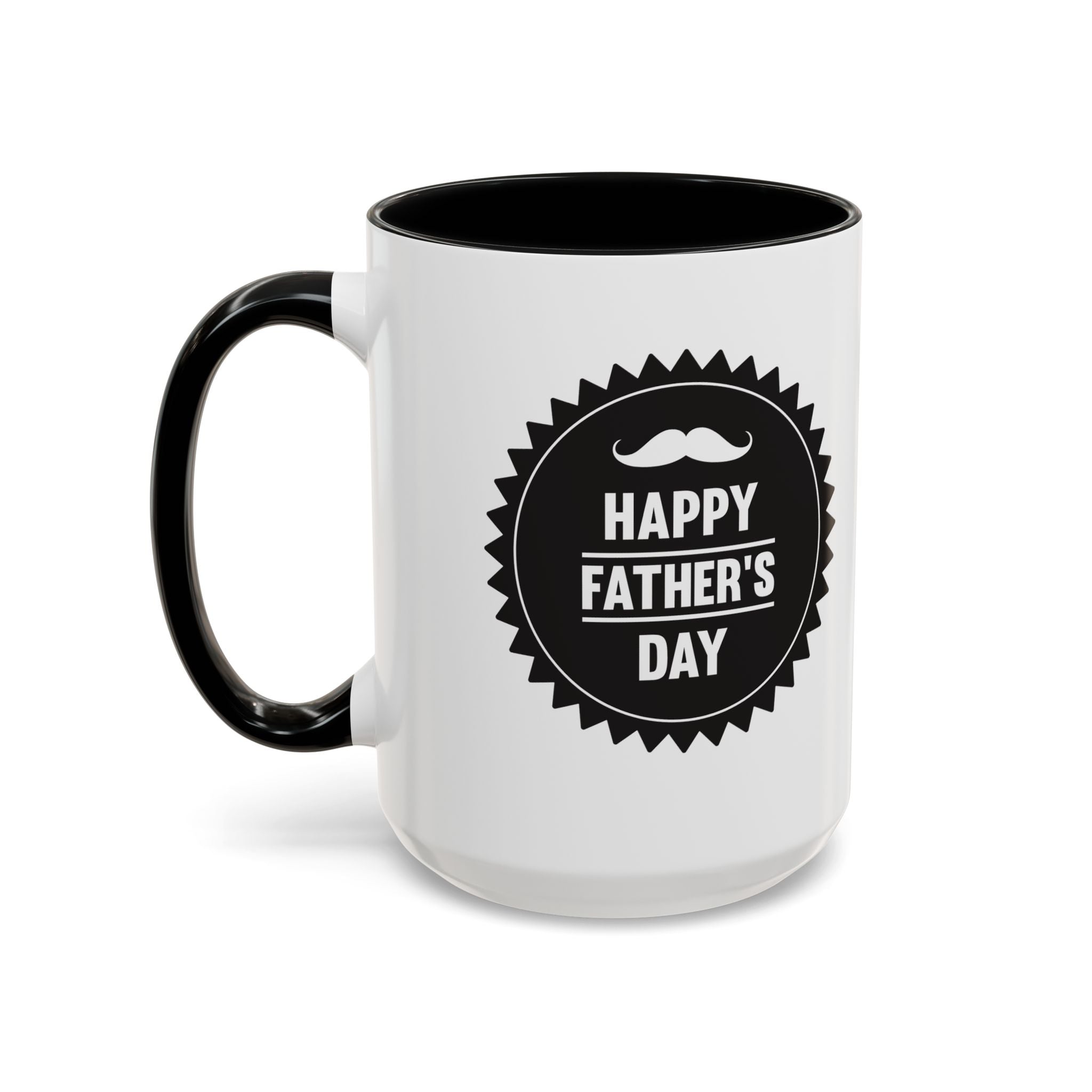 Fatherhood Coffee Mug – Vintage Hands Embrace 11/15oz Accent Mug (Best Dad Gift)