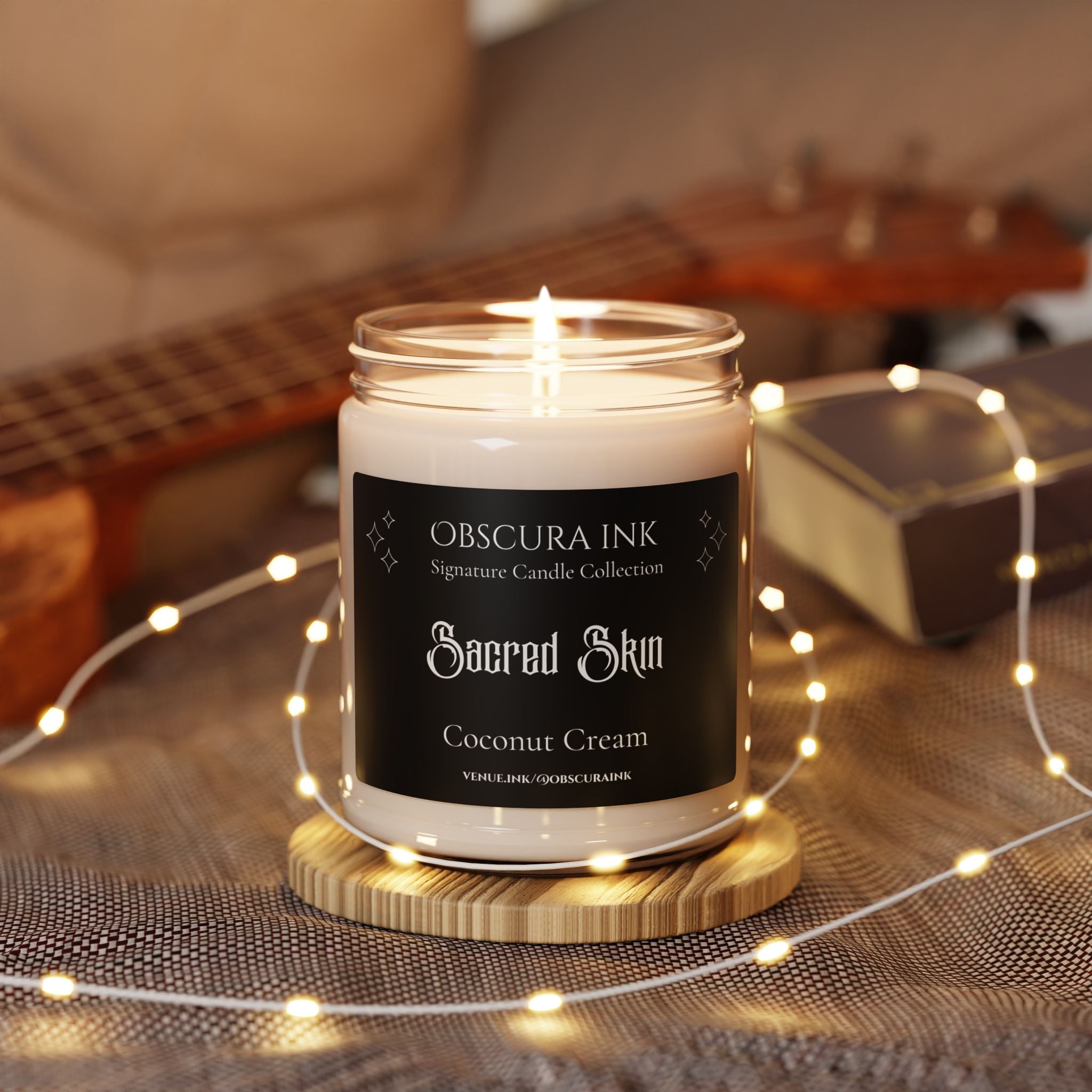 Sacred Skin —Obscura Ink Candle — Coconut Cream