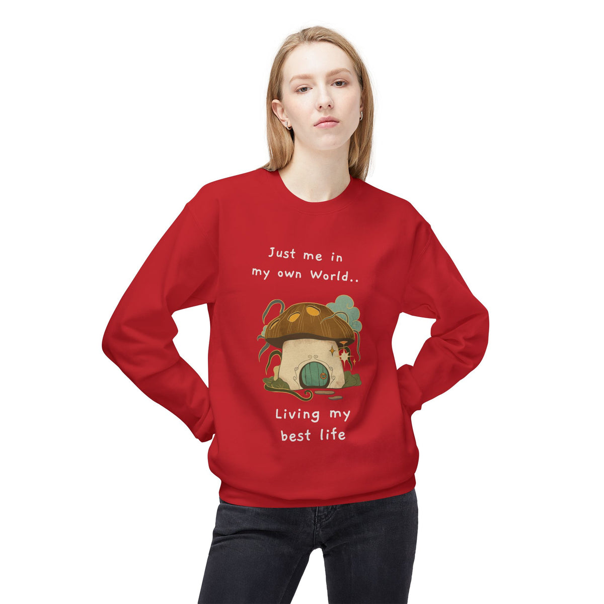 Cozy Mushroom House Sweatshirt — Crewneck