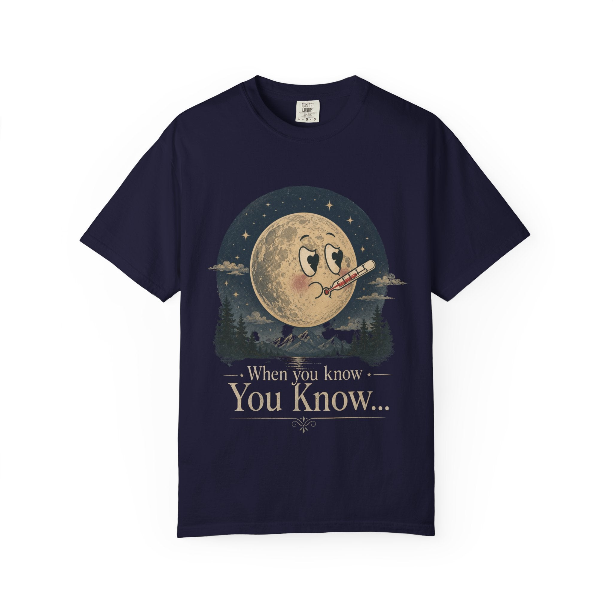 Moonlit Retro Tee — 'When You Know... You Know' Graphic T-Shirt