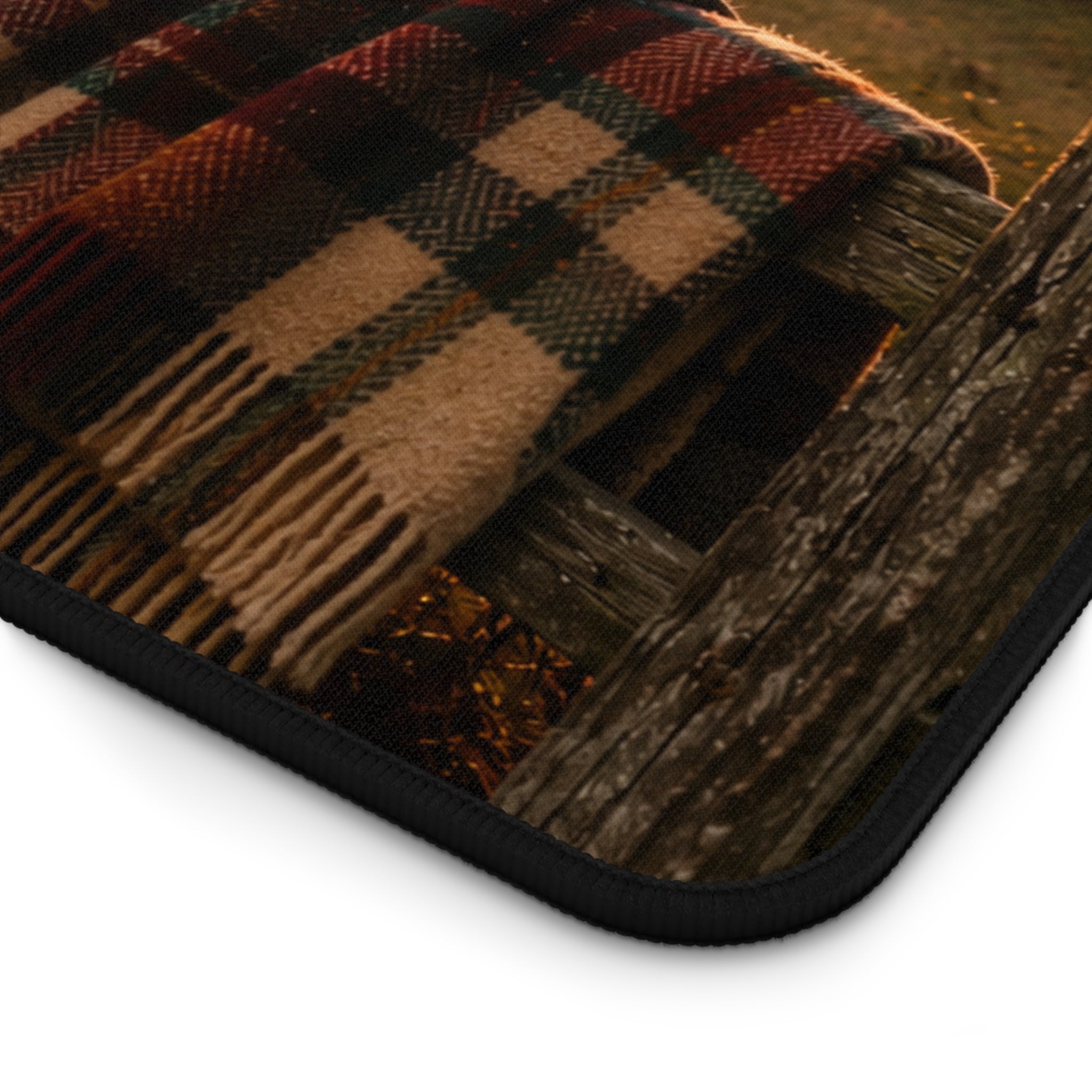 Custom Photo Desk Mat — Personalized Scenic Office Mousepad ("Print it your way")