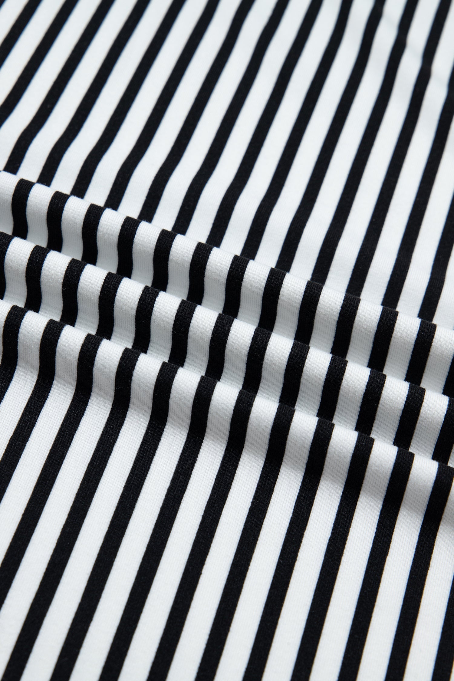 Harbor Stripe Tie-Waist Trousers — Relaxed Straight-Leg Pants
