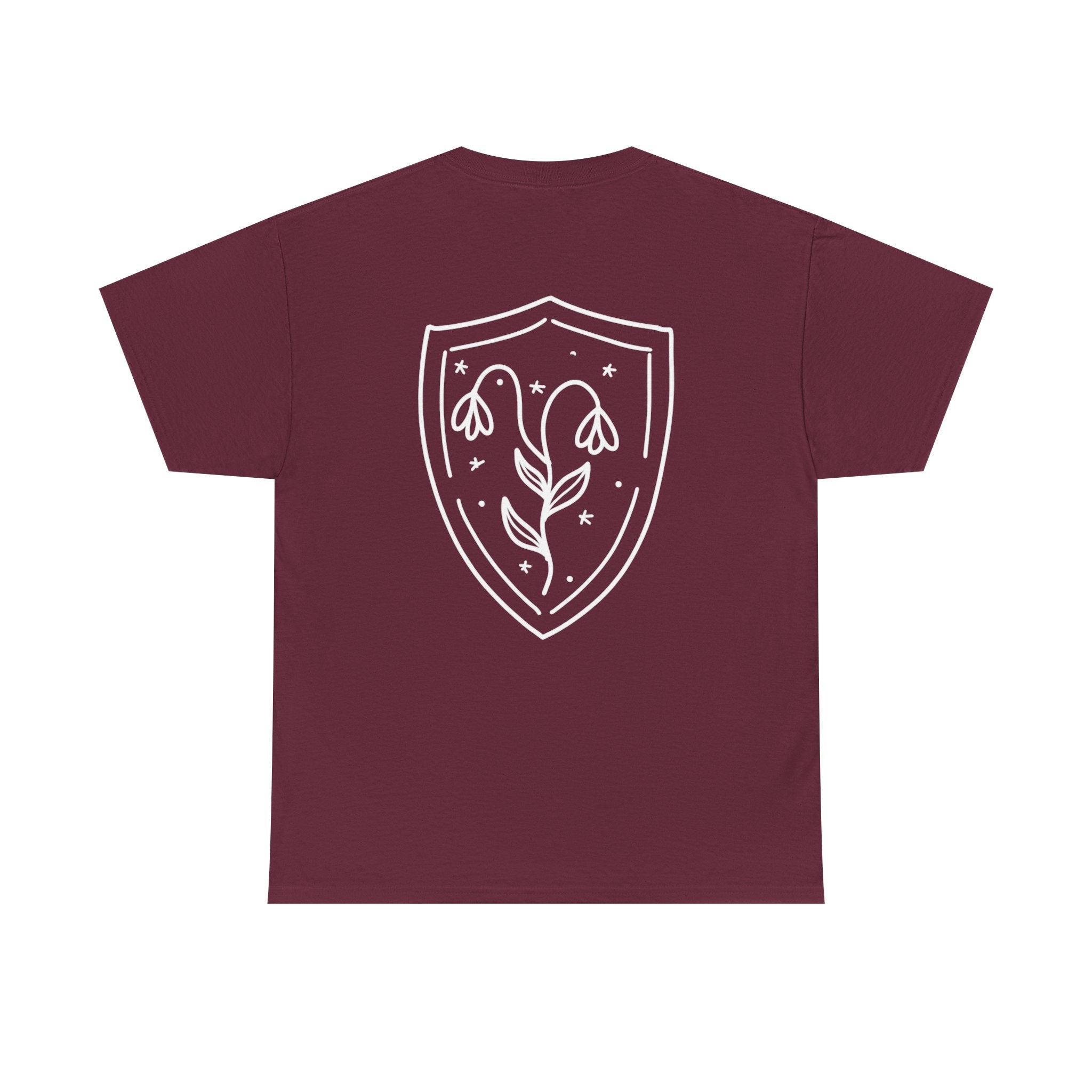 Shield Floral Tee — Obscura Ink Graphic T‑Shirt