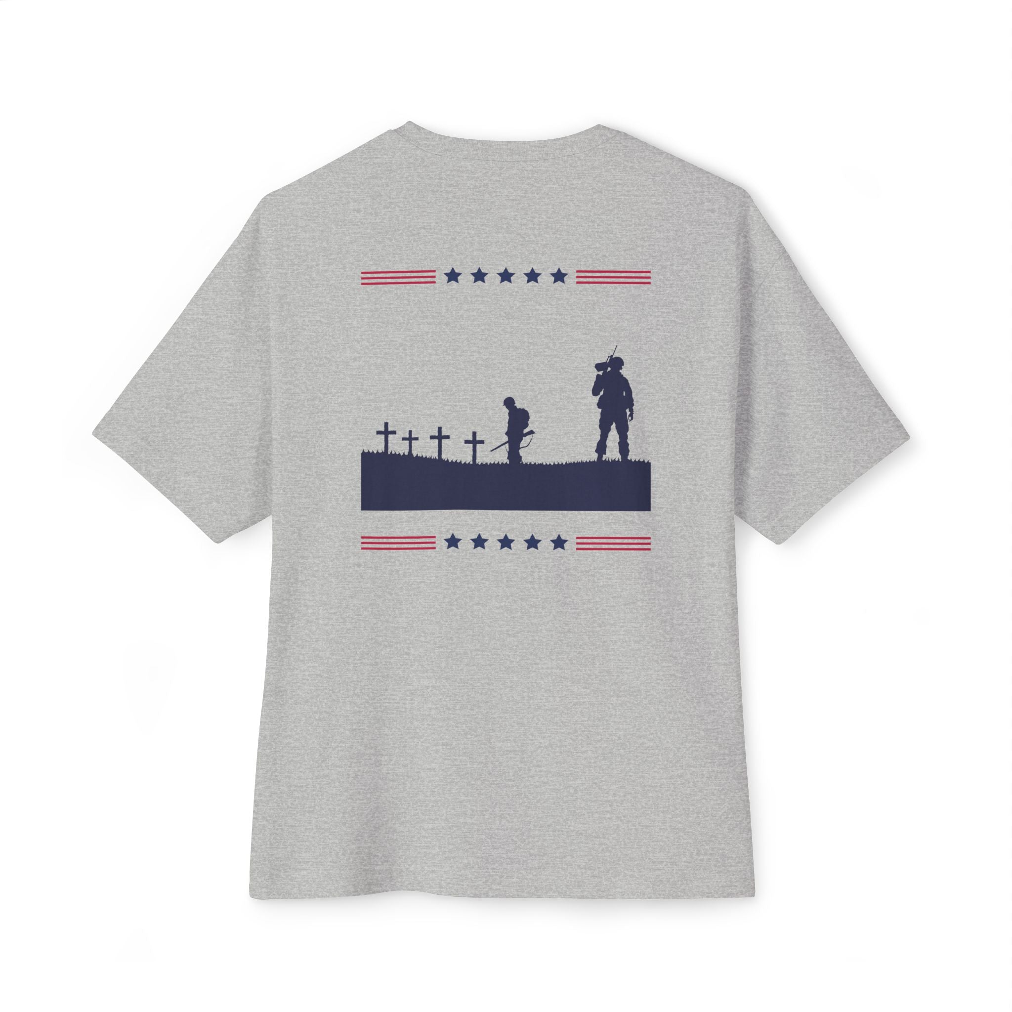 Memorial Day Tribute Tee — Veterans Cemetery Silhouette Patriotic T-Shirt