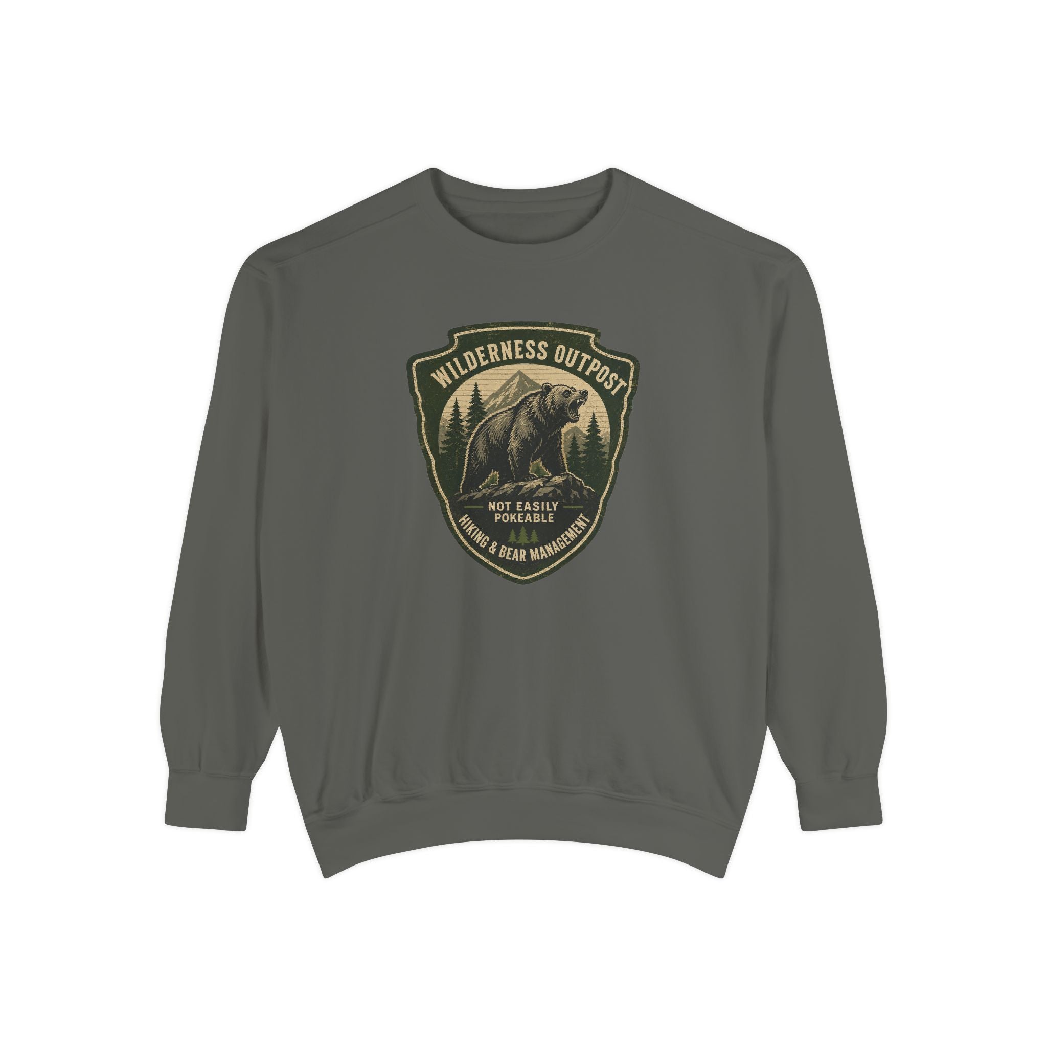 Wilderness Outfitters Bear Patch Sweatshirt — Outdoor Camping Crewneck