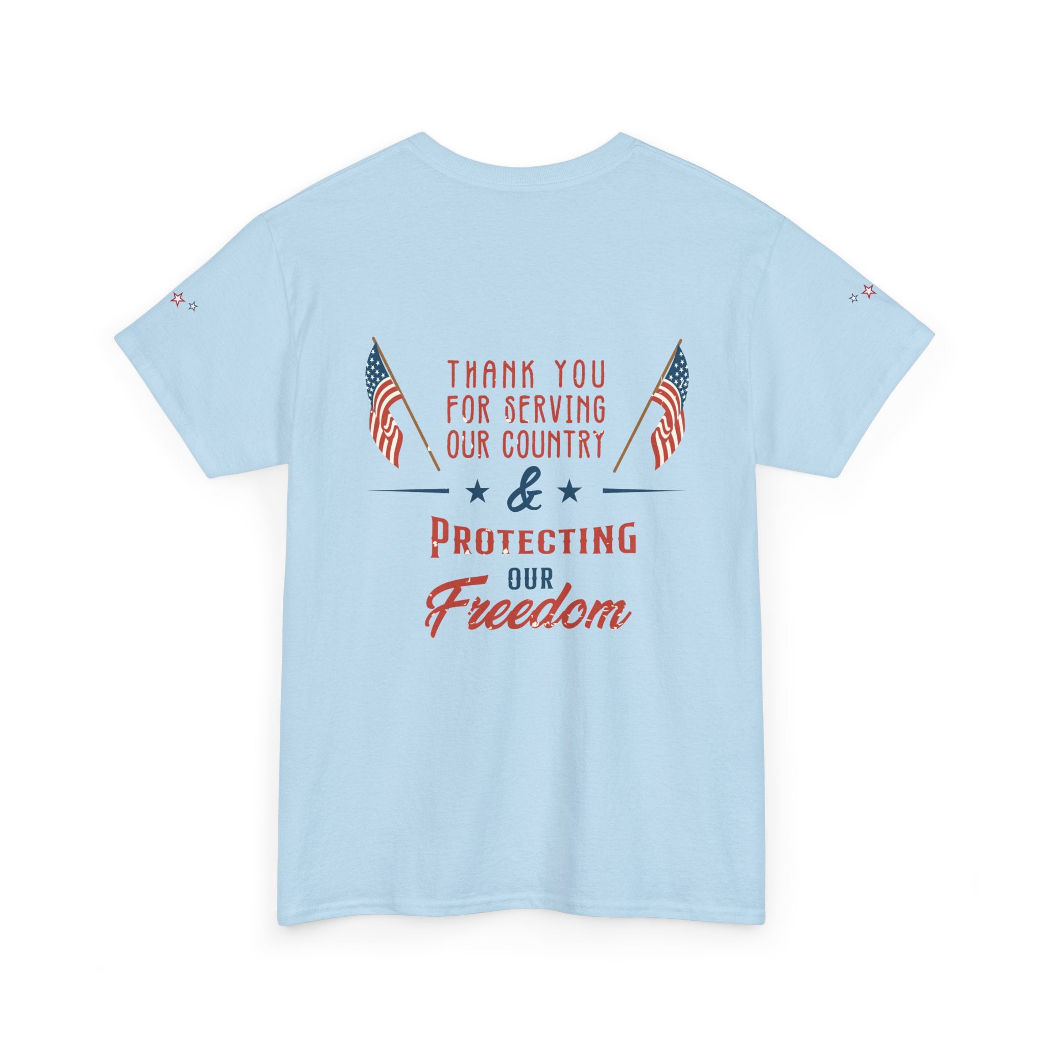 Thank You for Serving Tee — Patriotic American Flag Military Appreciation T-Shirt