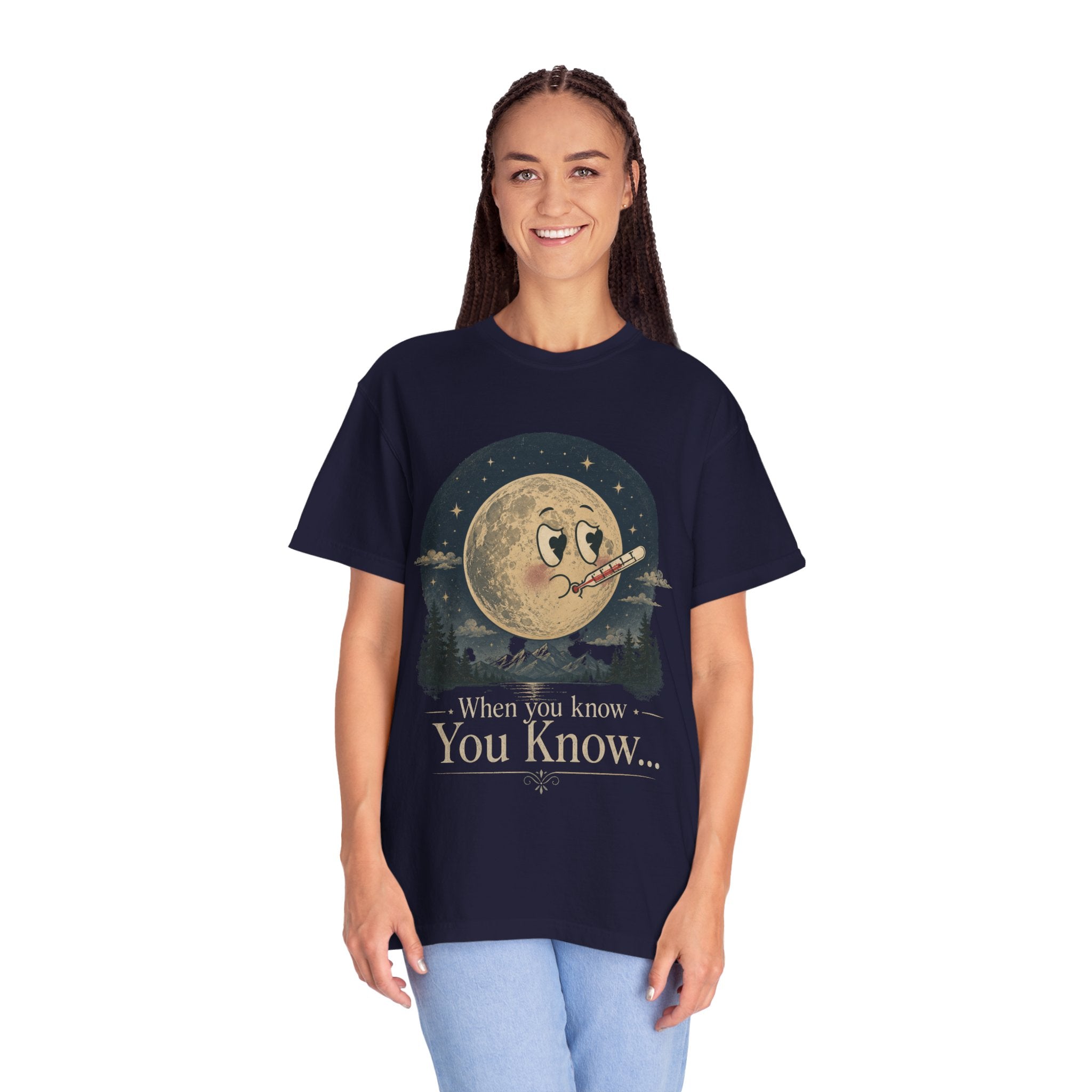 Moonlit Retro Tee — 'When You Know... You Know' Graphic T-Shirt