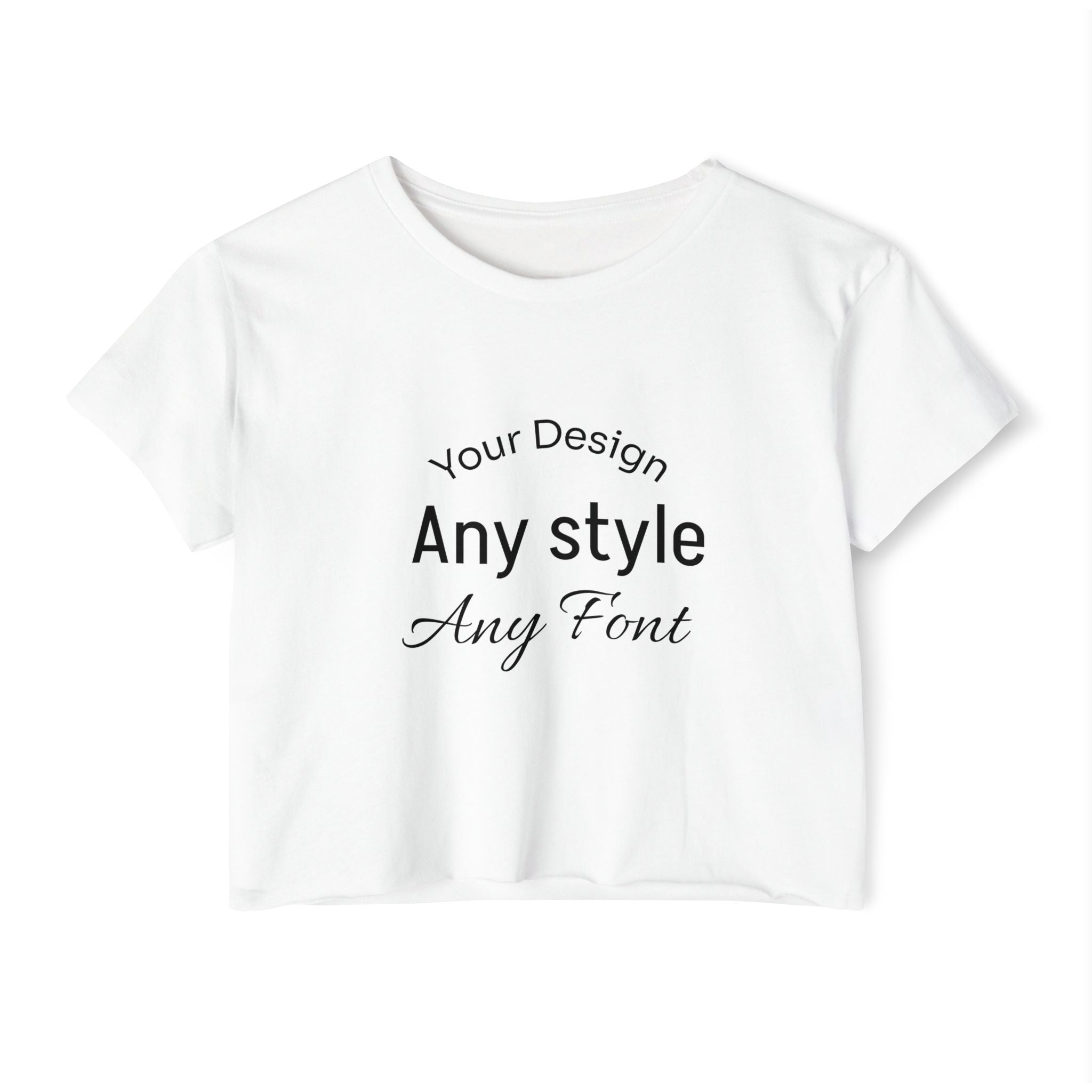 Women's Festival Crop Top — Customizable Graphic Crop Tee