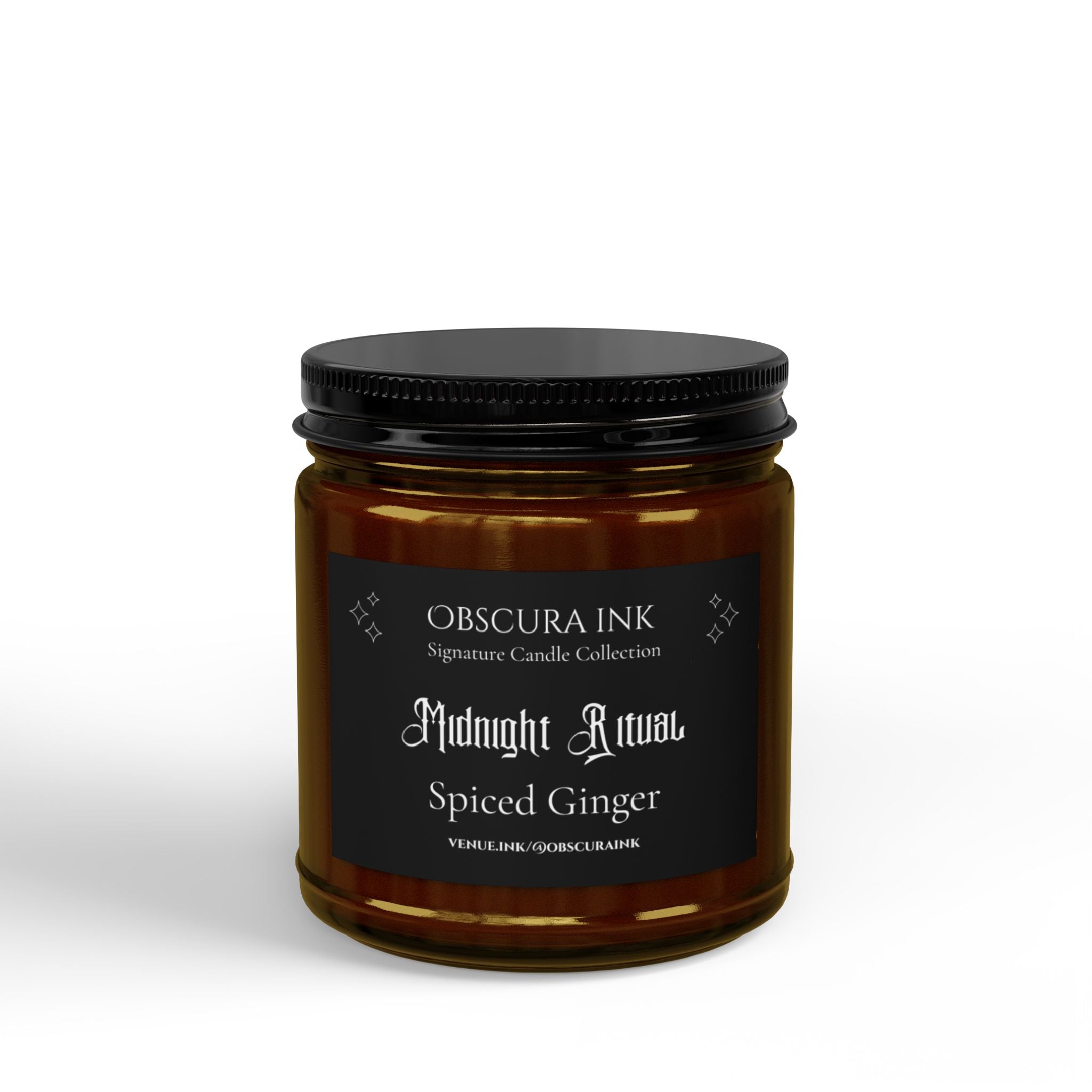 Midnight Ritual — Obscura Ink Candle — Spiced Ginger