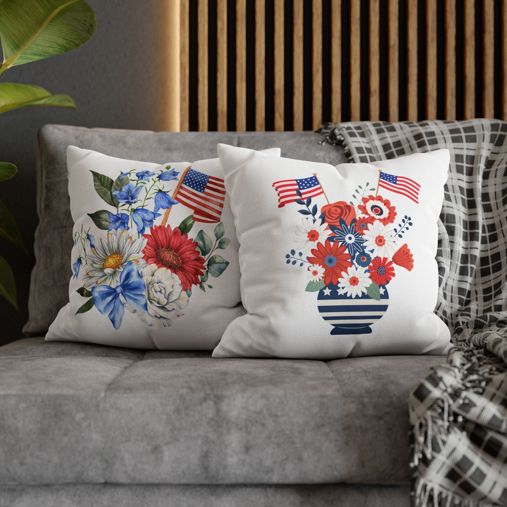Spun Polyester Square Pillowcase