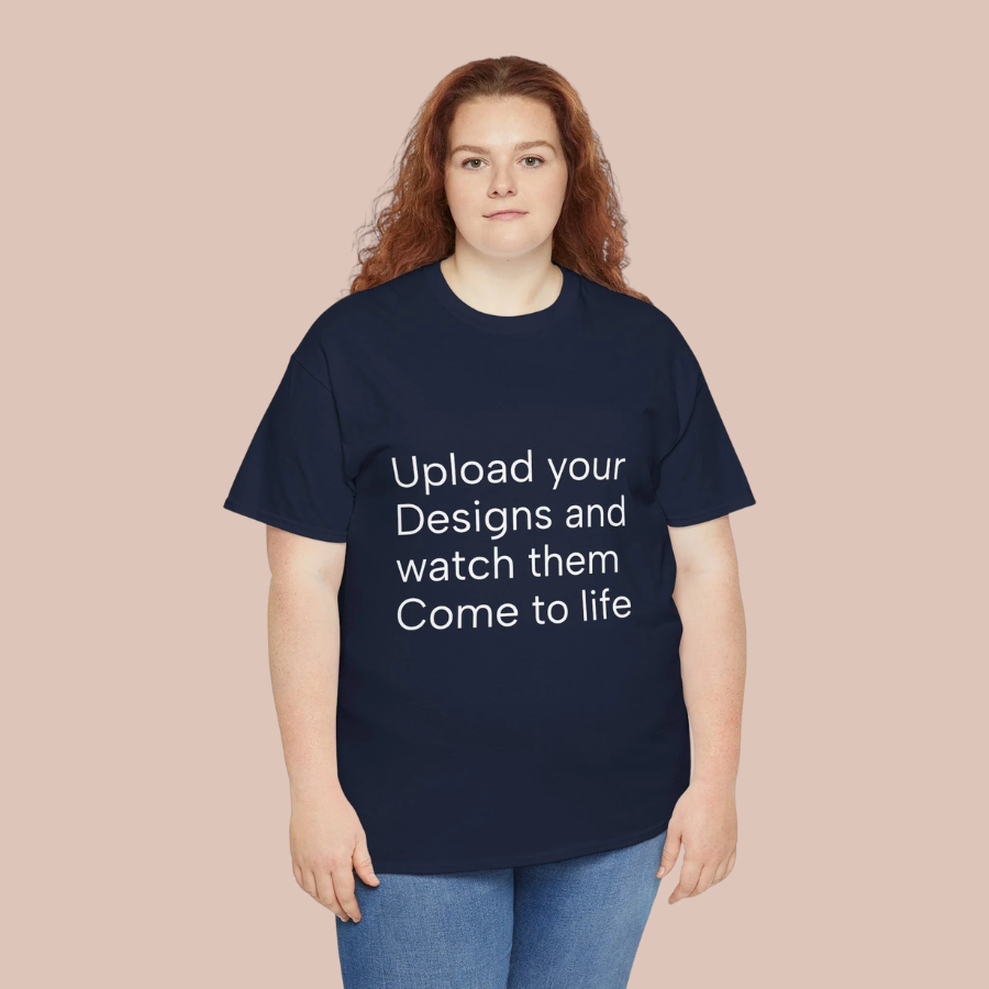 Customizable T‑Shirt – "Upload Your Designs and Watch Them Come to Life"