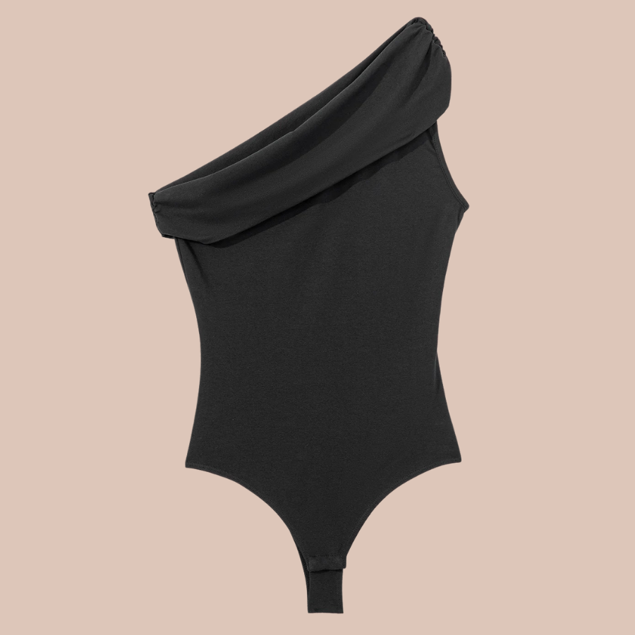 The Noir One-Shoulder Bodysuit