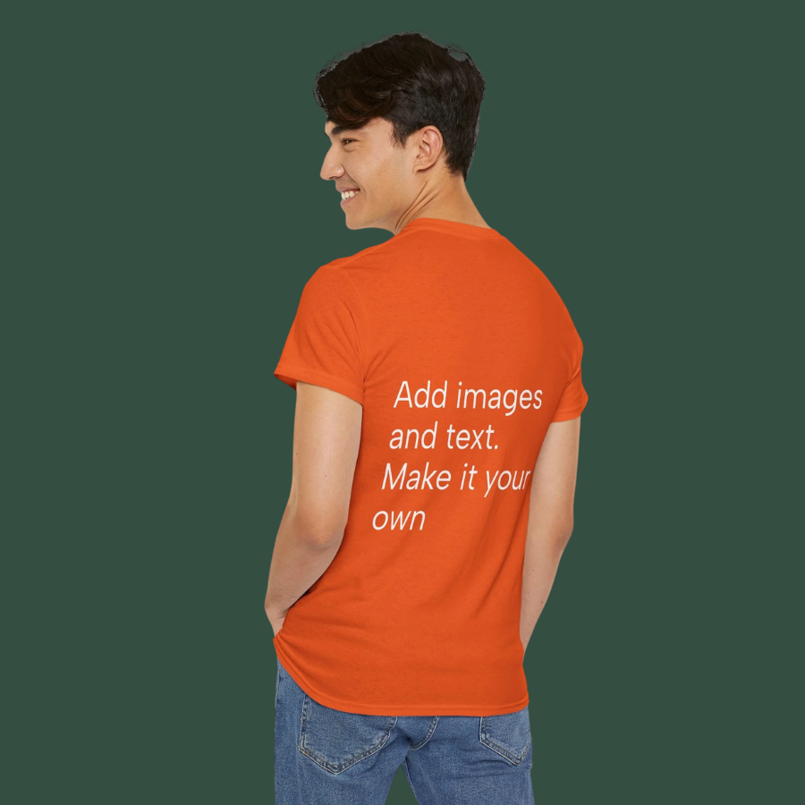 Customizable T‑Shirt – "Upload Your Designs and Watch Them Come to Life"