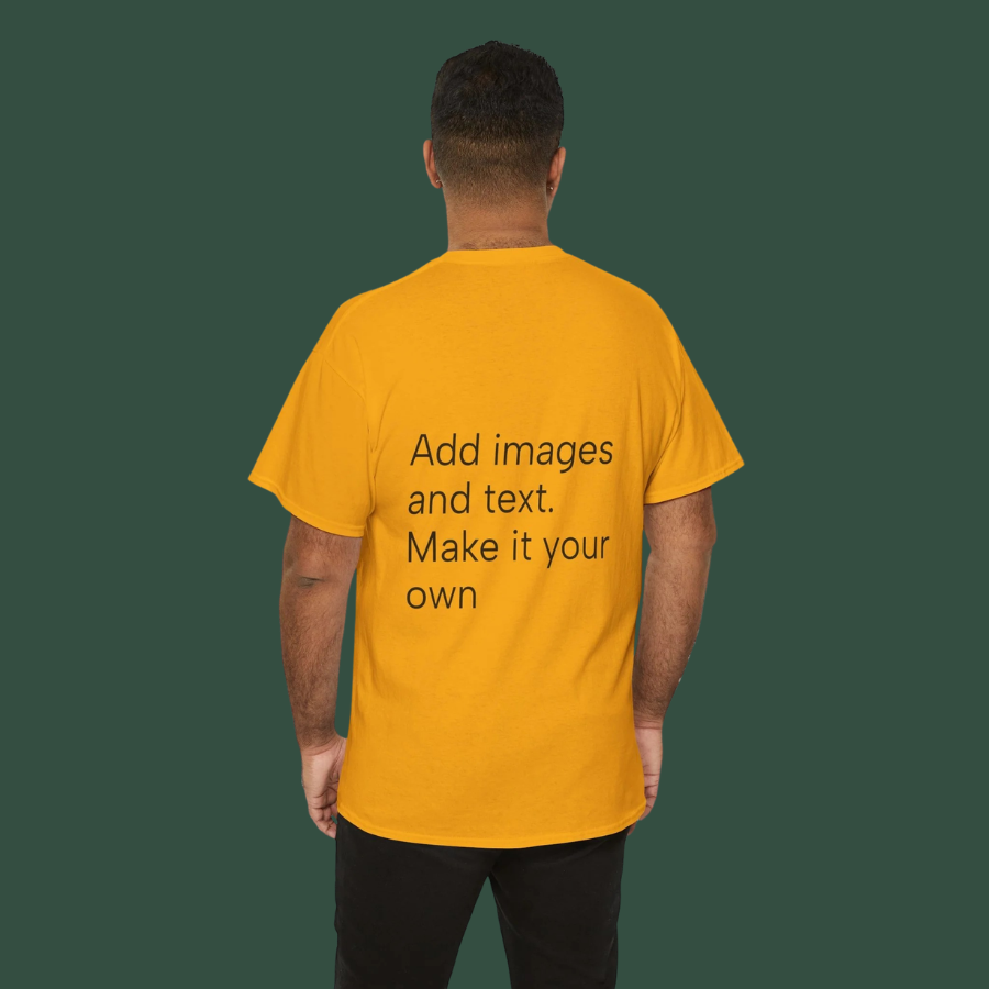 Customizable T‑Shirt – "Upload Your Designs and Watch Them Come to Life"