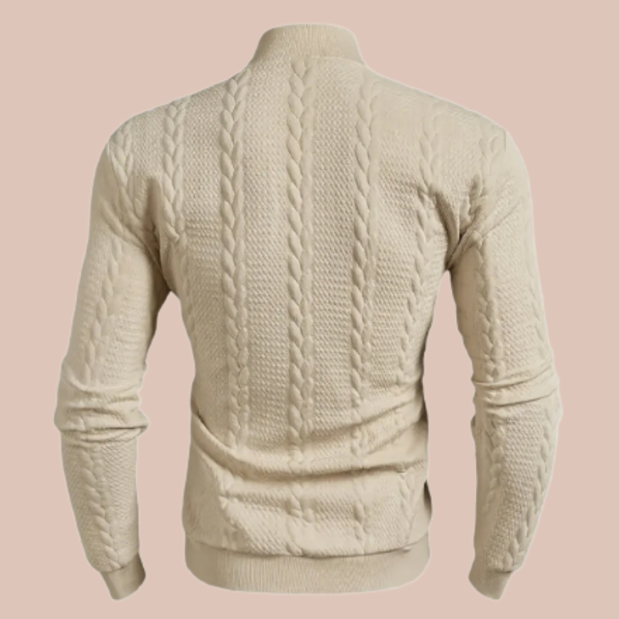 The Alpine Twist High Collar Sweater For Men