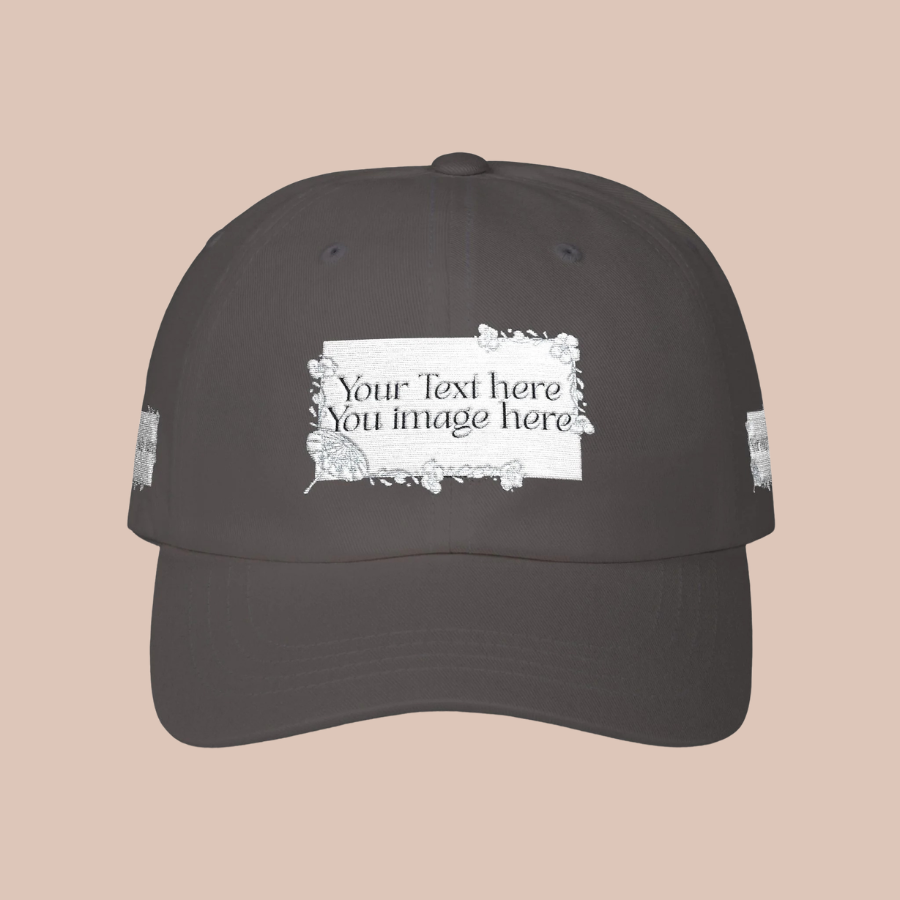 Minimal 'Print it your way' Embroidered Hat