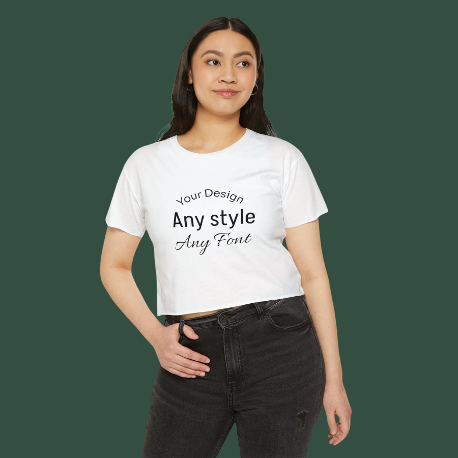 Women's Festival Crop Top — Customizable Graphic Crop Tee