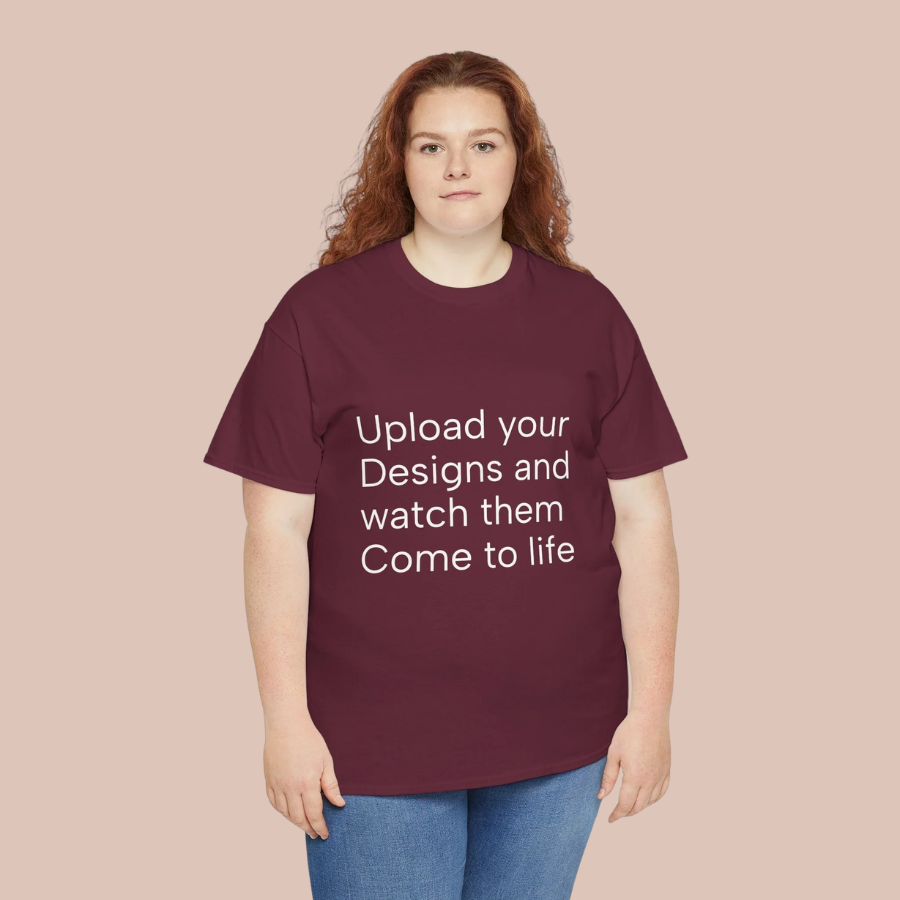 Customizable T‑Shirt – "Upload Your Designs and Watch Them Come to Life"