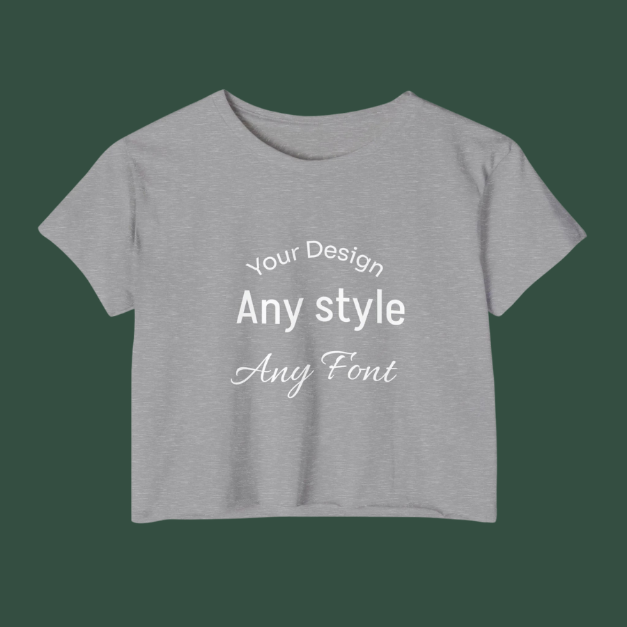 Women's Festival Crop Top — Customizable Graphic Crop Tee