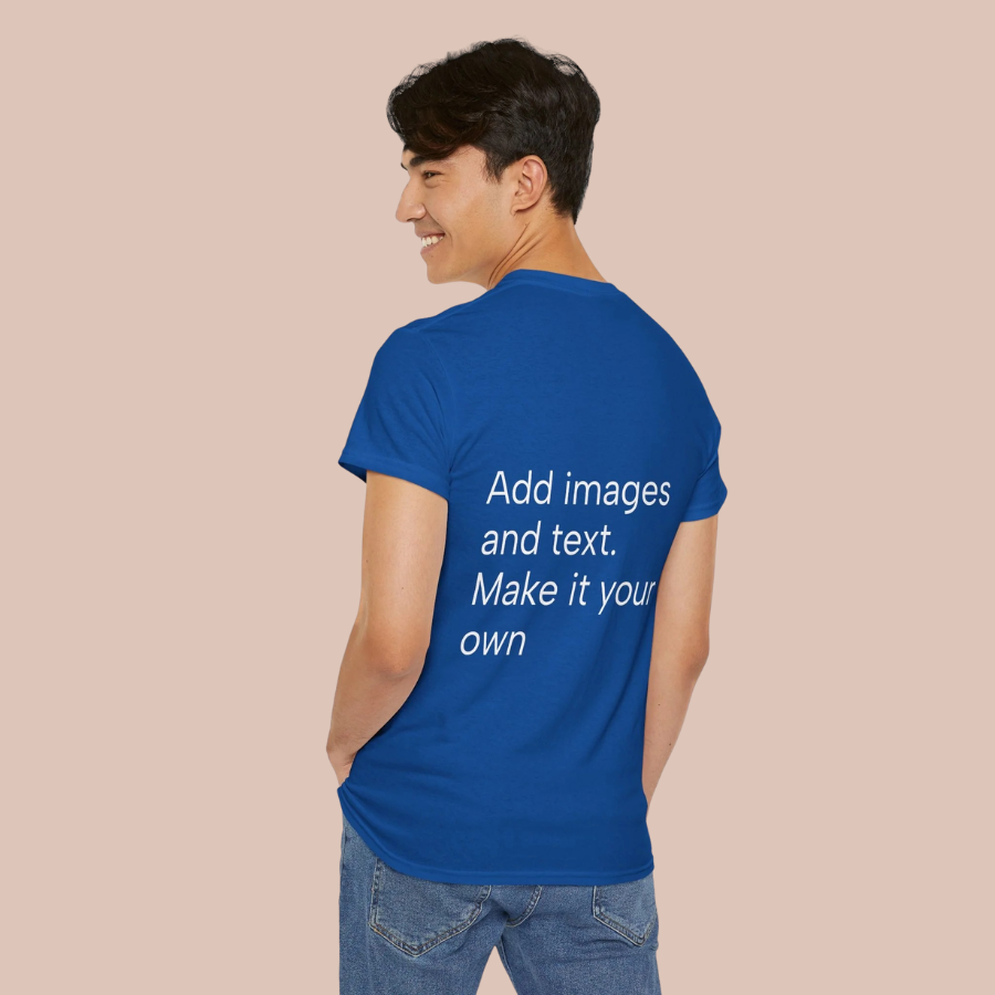 Customizable T‑Shirt – "Upload Your Designs and Watch Them Come to Life"
