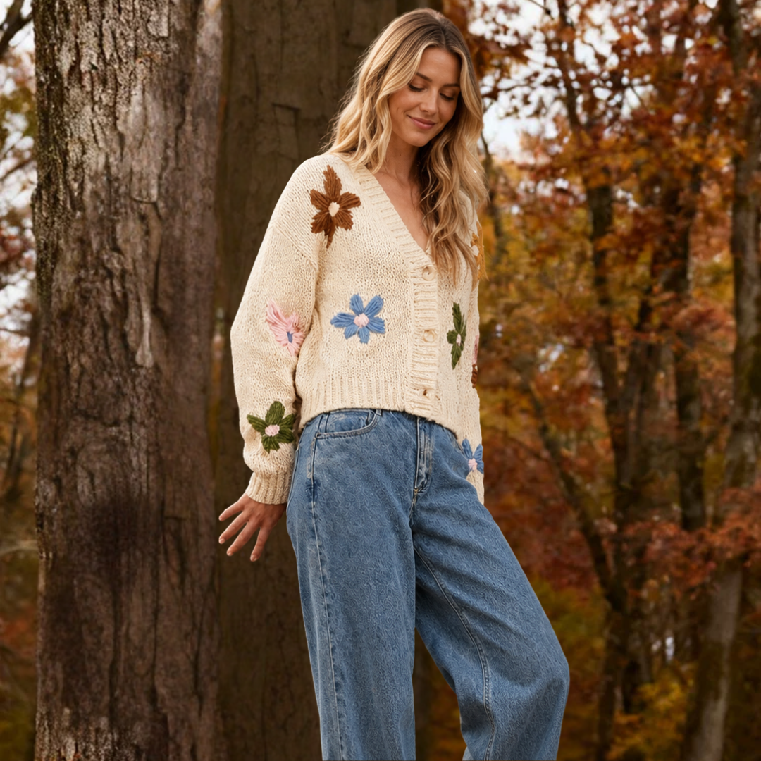 The Wildflower button up Cardigan For Women