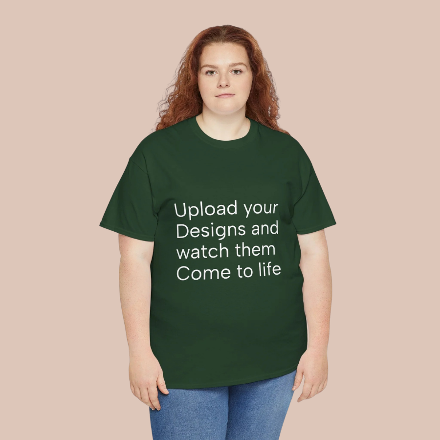 Customizable T‑Shirt – "Upload Your Designs and Watch Them Come to Life"