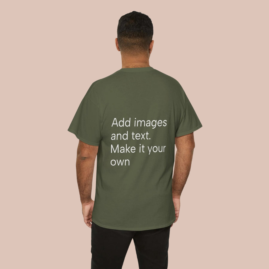 Customizable T‑Shirt – "Upload Your Designs and Watch Them Come to Life"