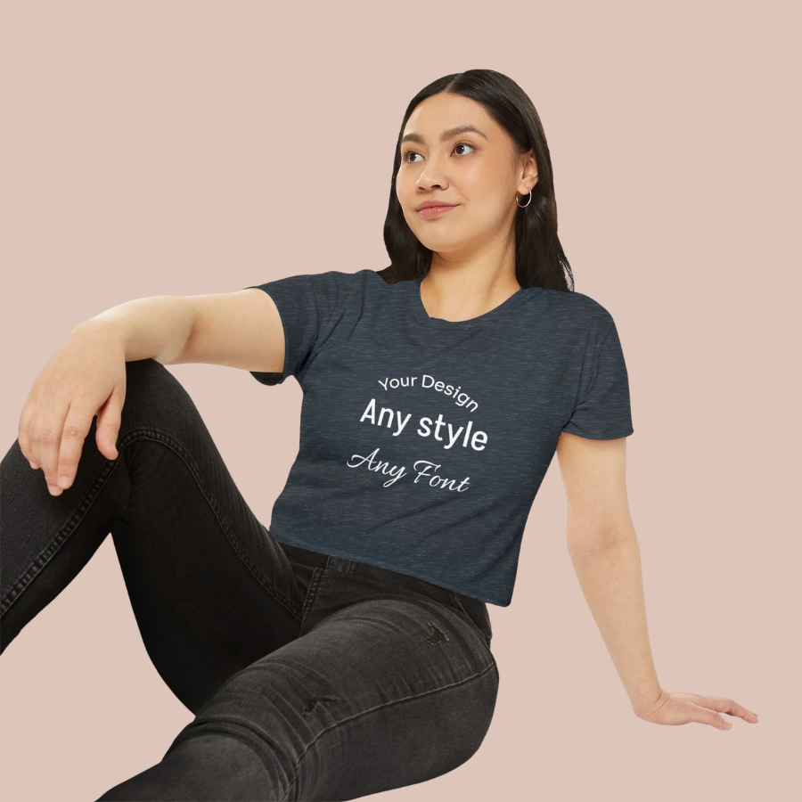 Women's Festival Crop Top — Customizable Graphic Crop Tee