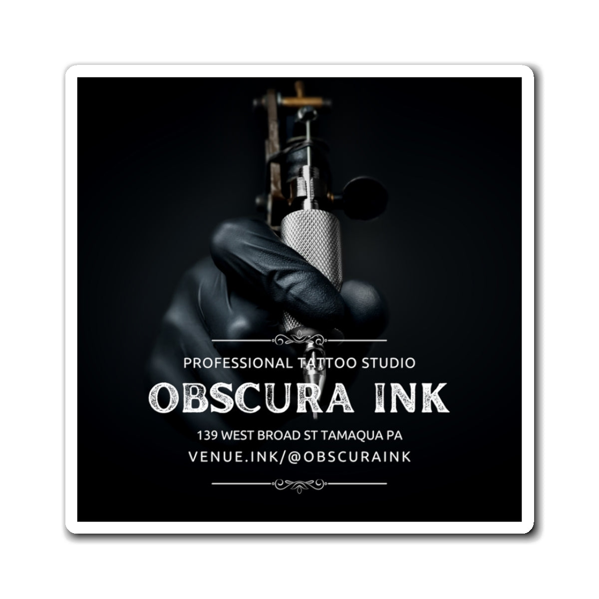 Obscura Ink Promotional Refrigerator Sticker