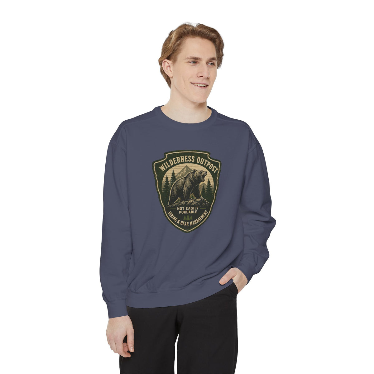 Wilderness Outfitters Bear Patch Sweatshirt — Outdoor Camping Crewneck