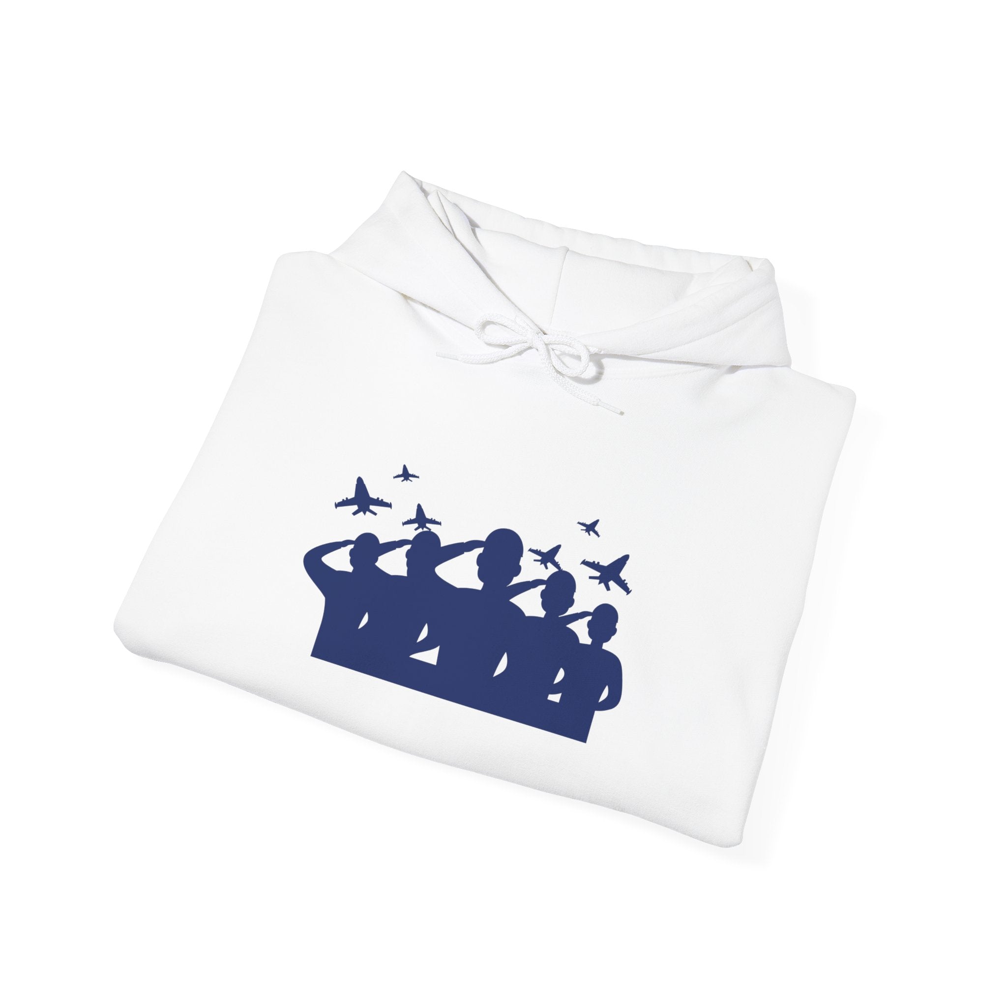 Patriotic Salute Hoodie – Military Family Stars Pullover