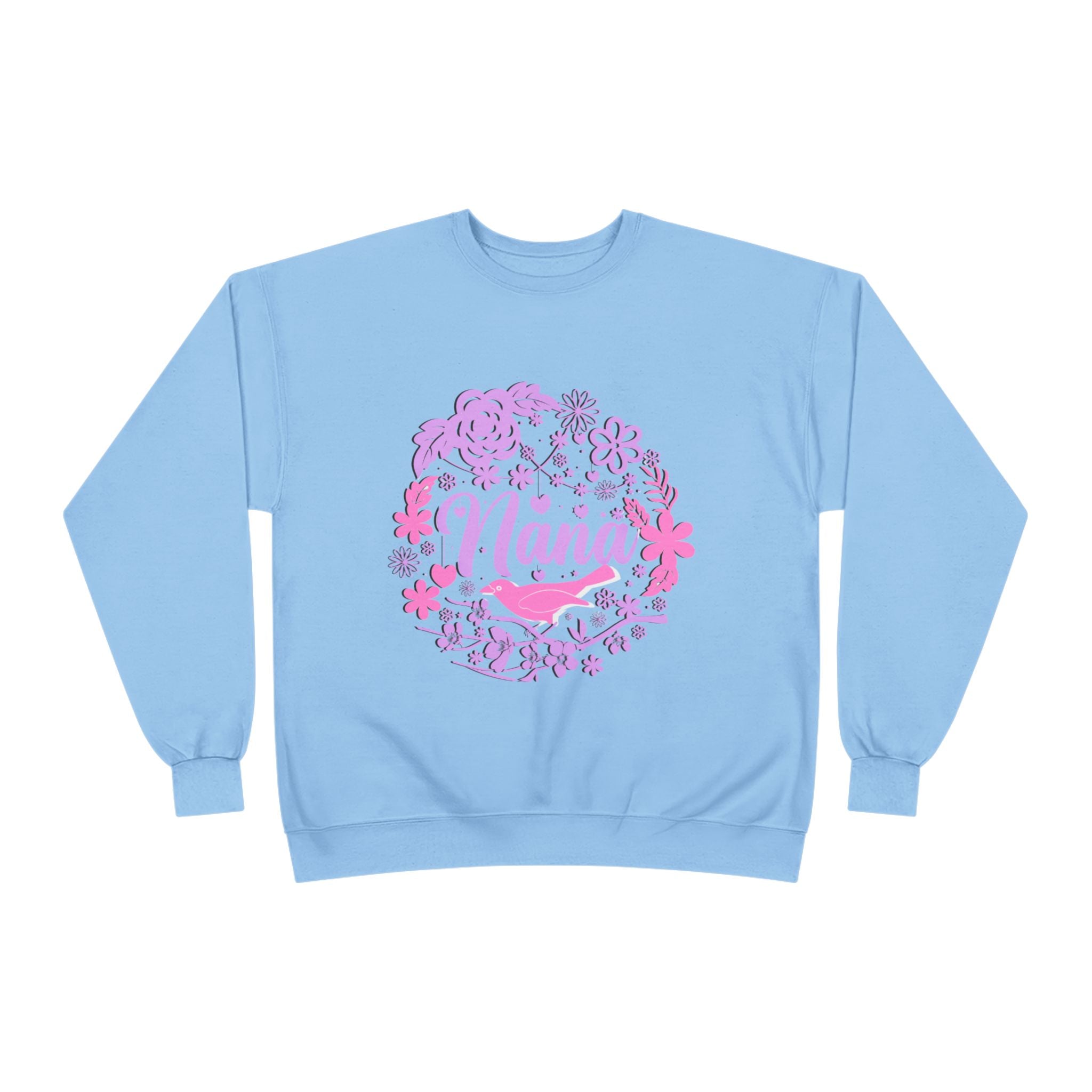 Nana Floral Crewneck Sweatshirt — Pink /Purple Grandma Gift