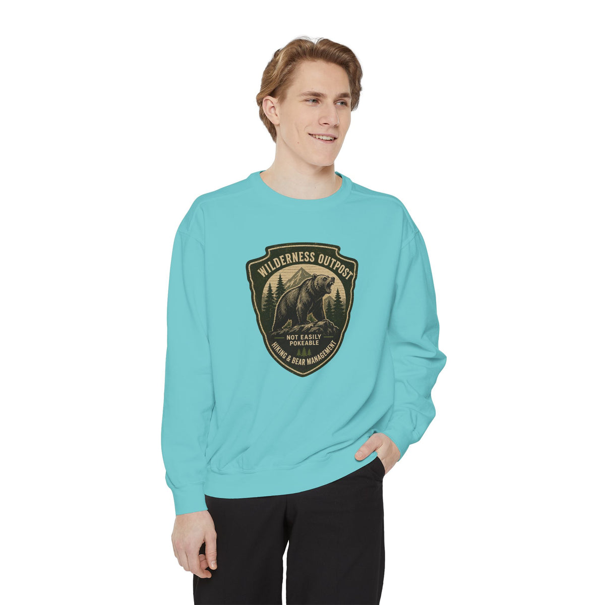 Wilderness Outfitters Bear Patch Sweatshirt — Outdoor Camping Crewneck