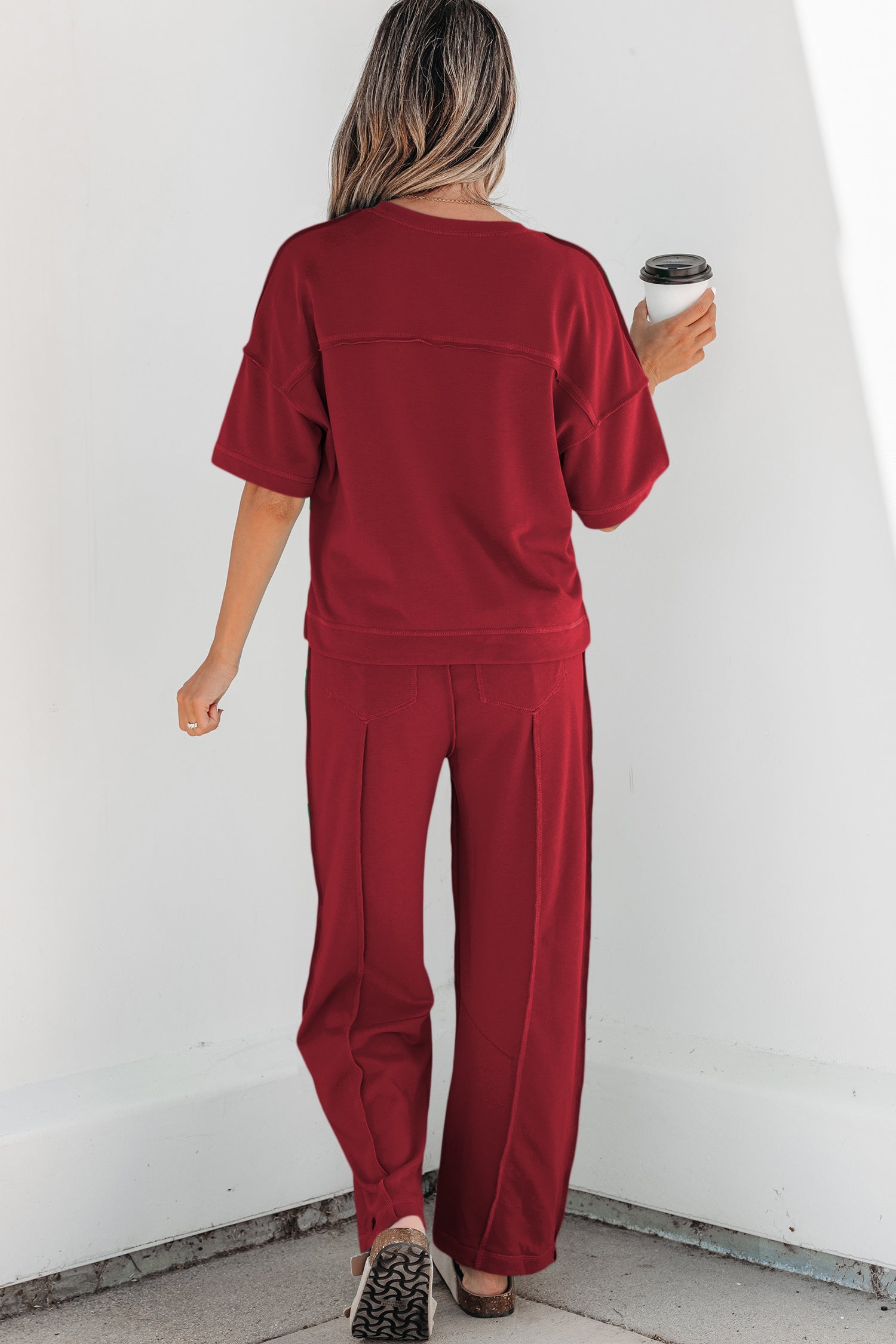 The Morning Meadow Boxy Tee and Barrel Lounge Set for Women