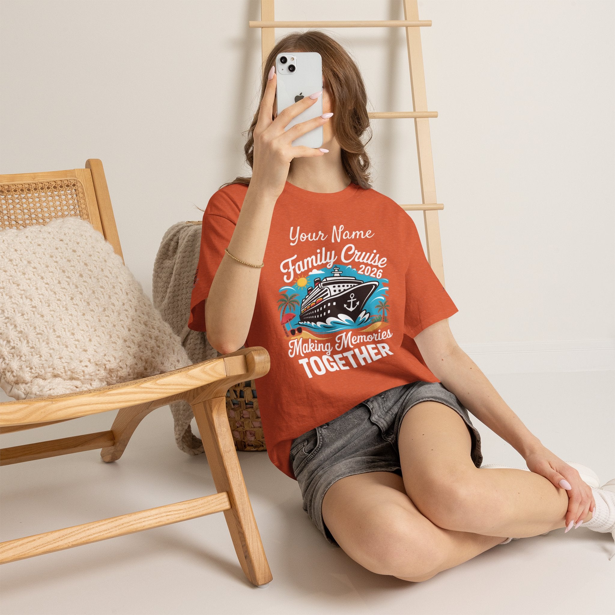 Family Cruise T‑Shirt — Customizable 'Making Memories Together' Cruise Vacation Tee