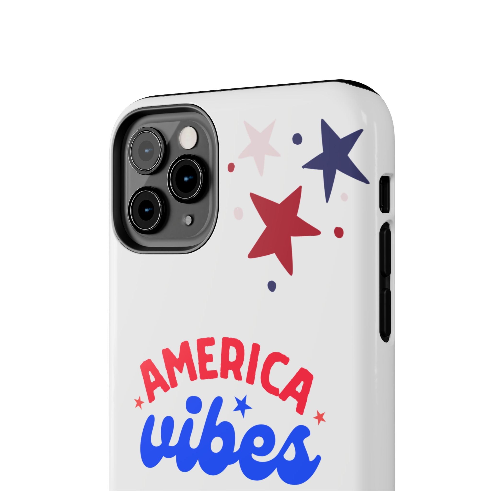 America Vibes Tough Phone Case — Patriotic Red White Blue Stars iPhone Case