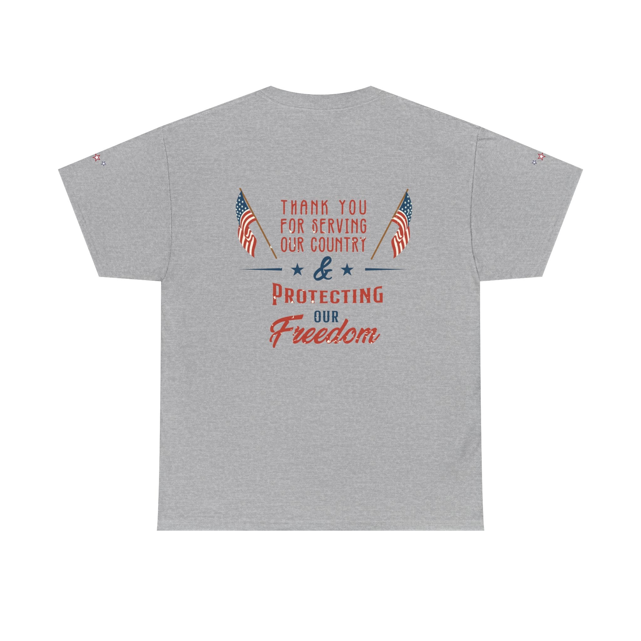 Thank You for Serving Tee — Patriotic American Flag Military Appreciation T-Shirt