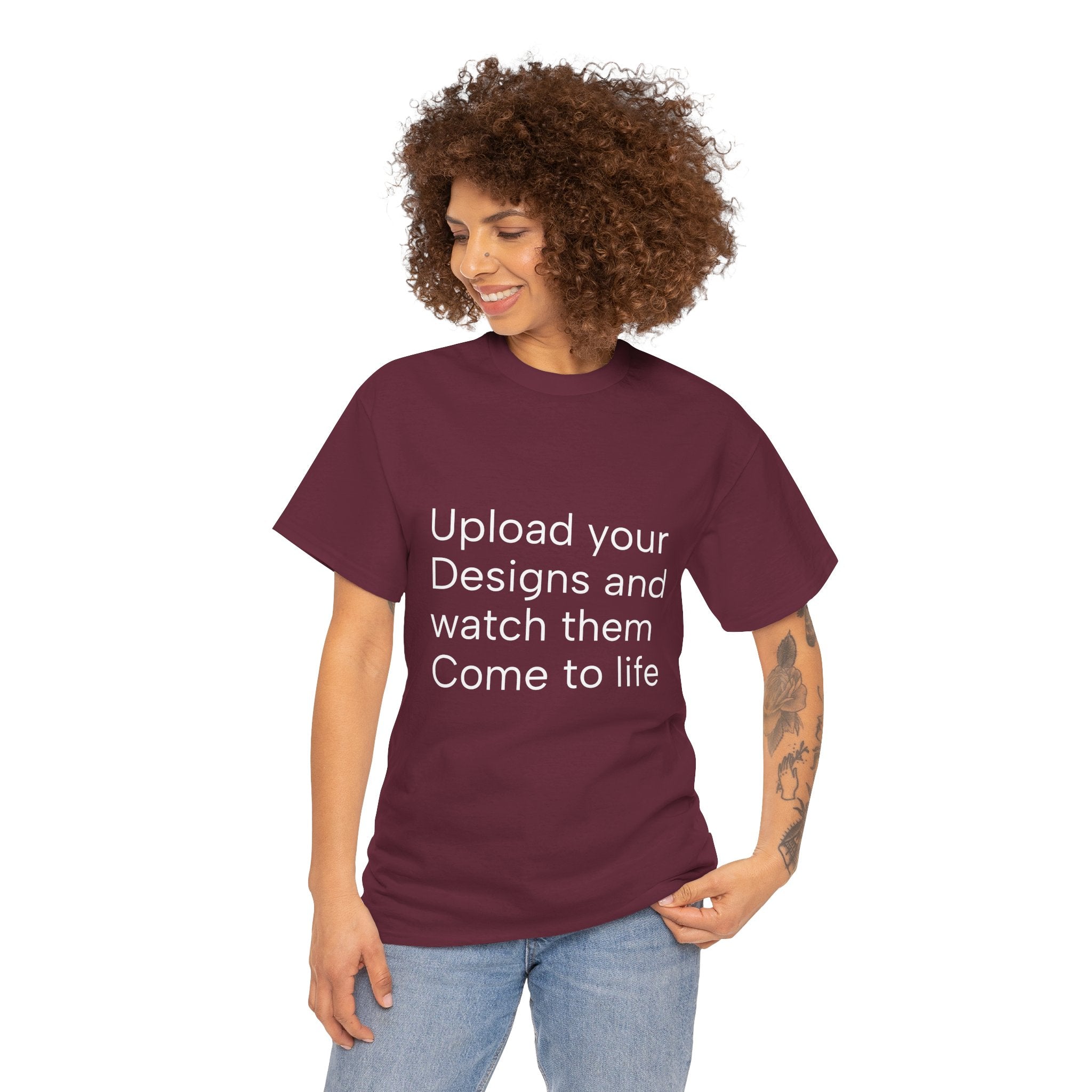 Customizable T‑Shirt – "Upload Your Designs and Watch Them Come to Life"