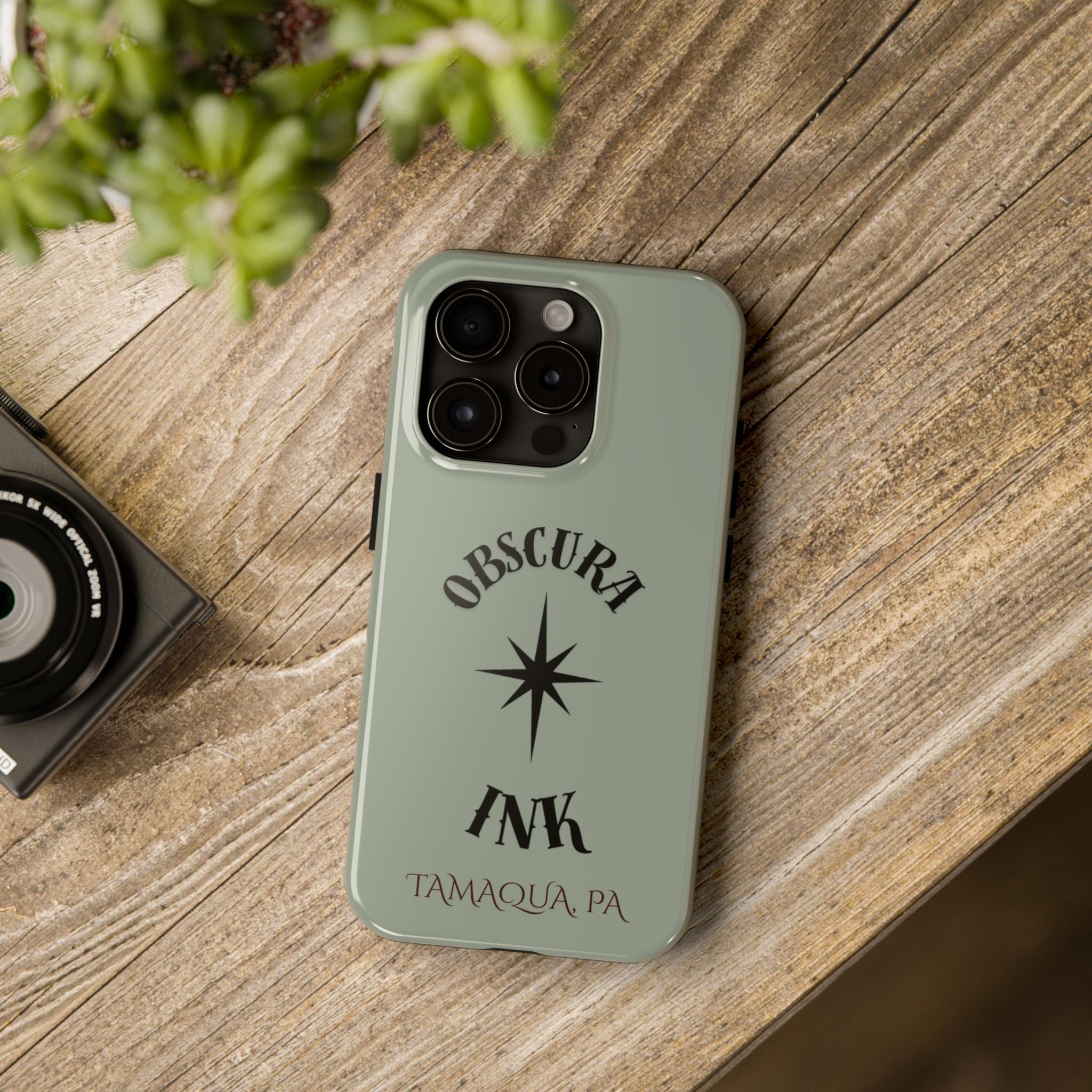Tough Phone Case — Obscura Ink Compass Design (Tamaqua, PA)