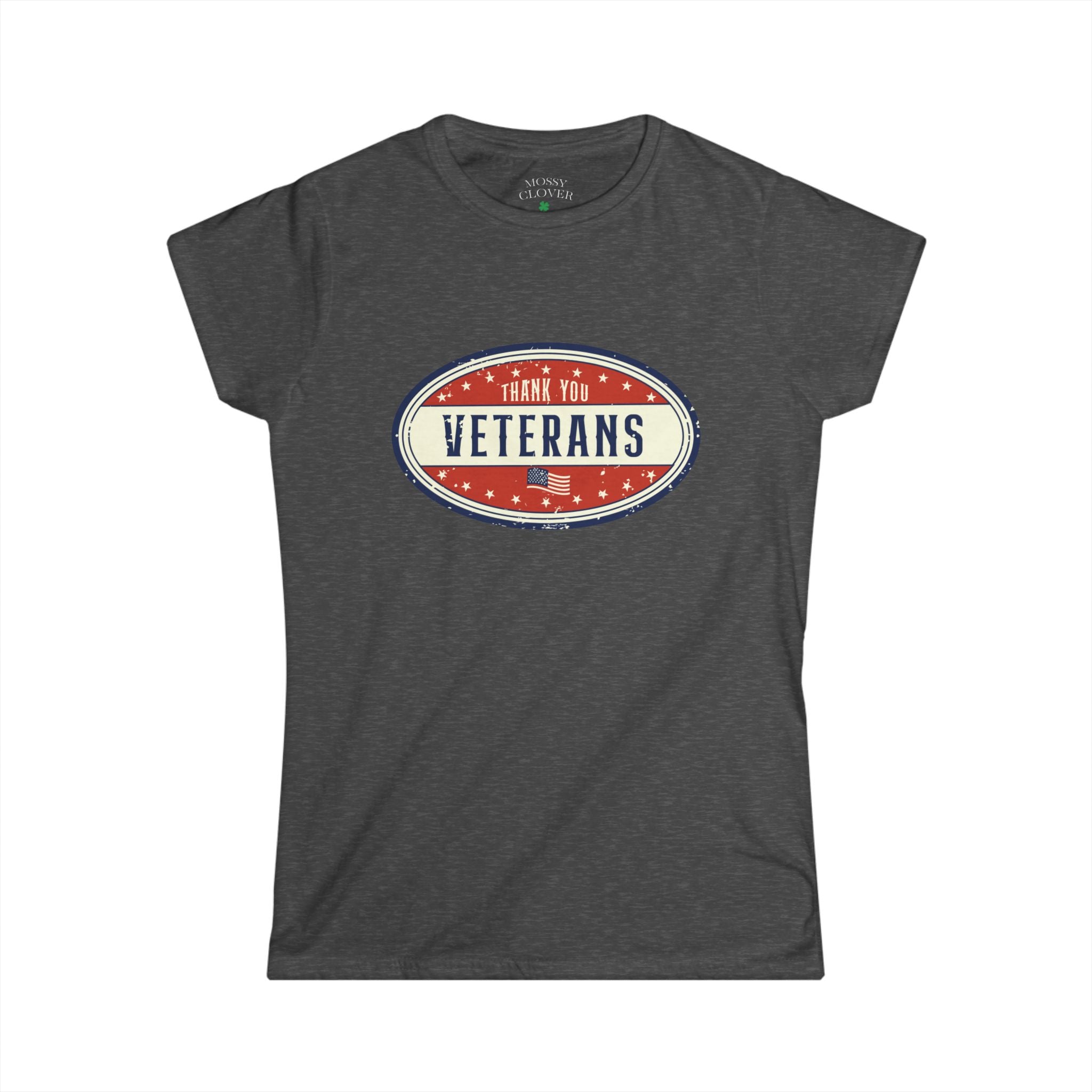 Women's 'Thank You Veterans' Tee — Patriotic Oval Graphic