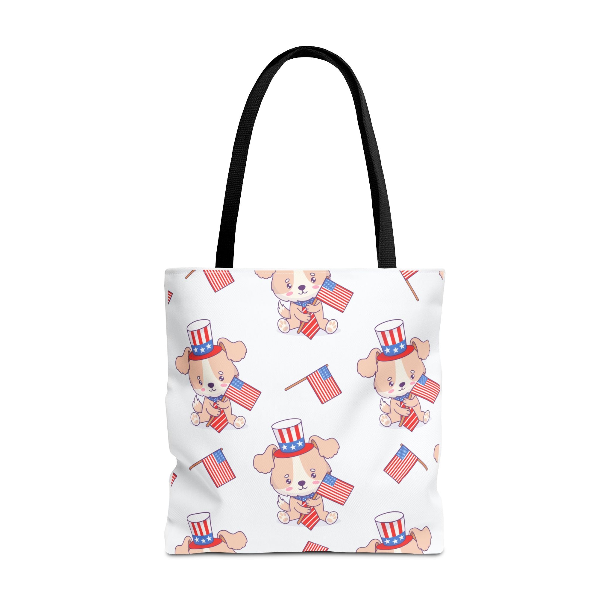 Patriotic Tote Bag - American Flag Eagle Design | Proud Made in America Tote