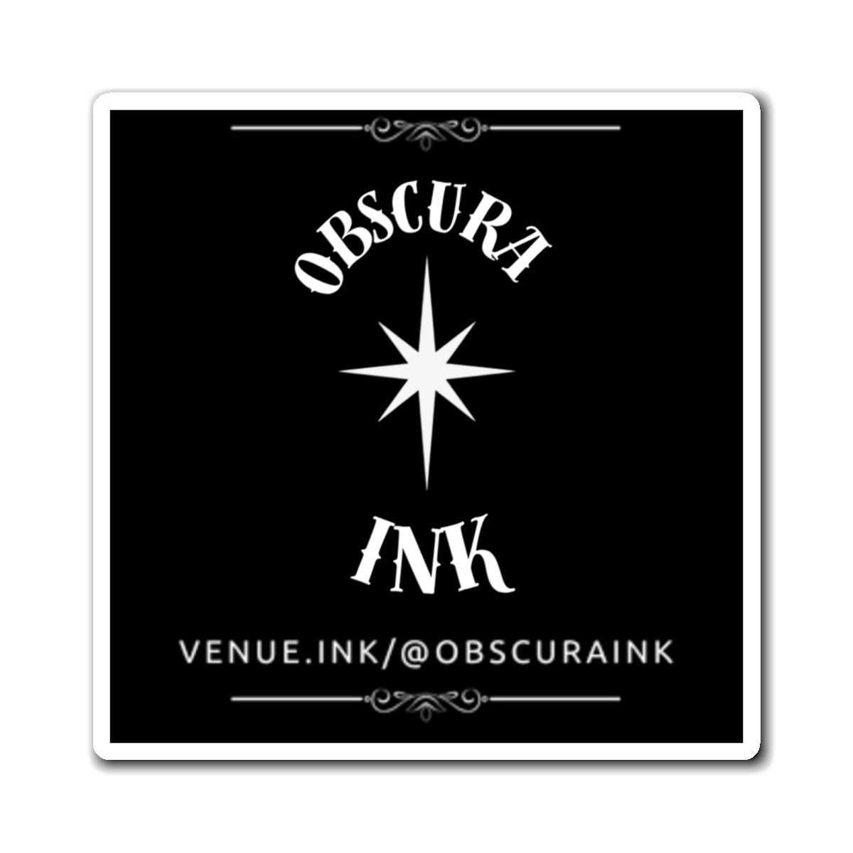Obscura Ink Promotional Refrigerator Sticker