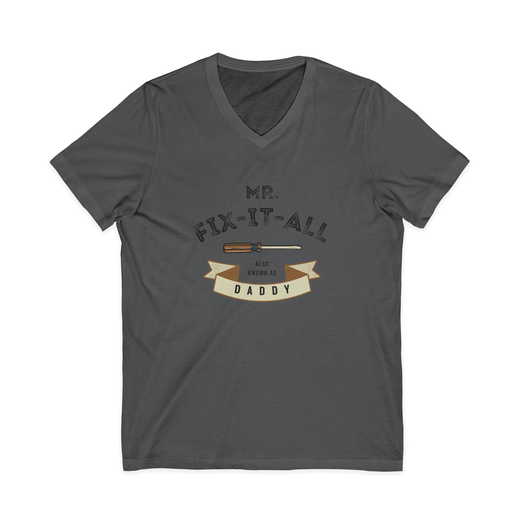Mr. Fix-It-All Daddy V-Neck Tee — Father’s Day Handy Dad Gift
