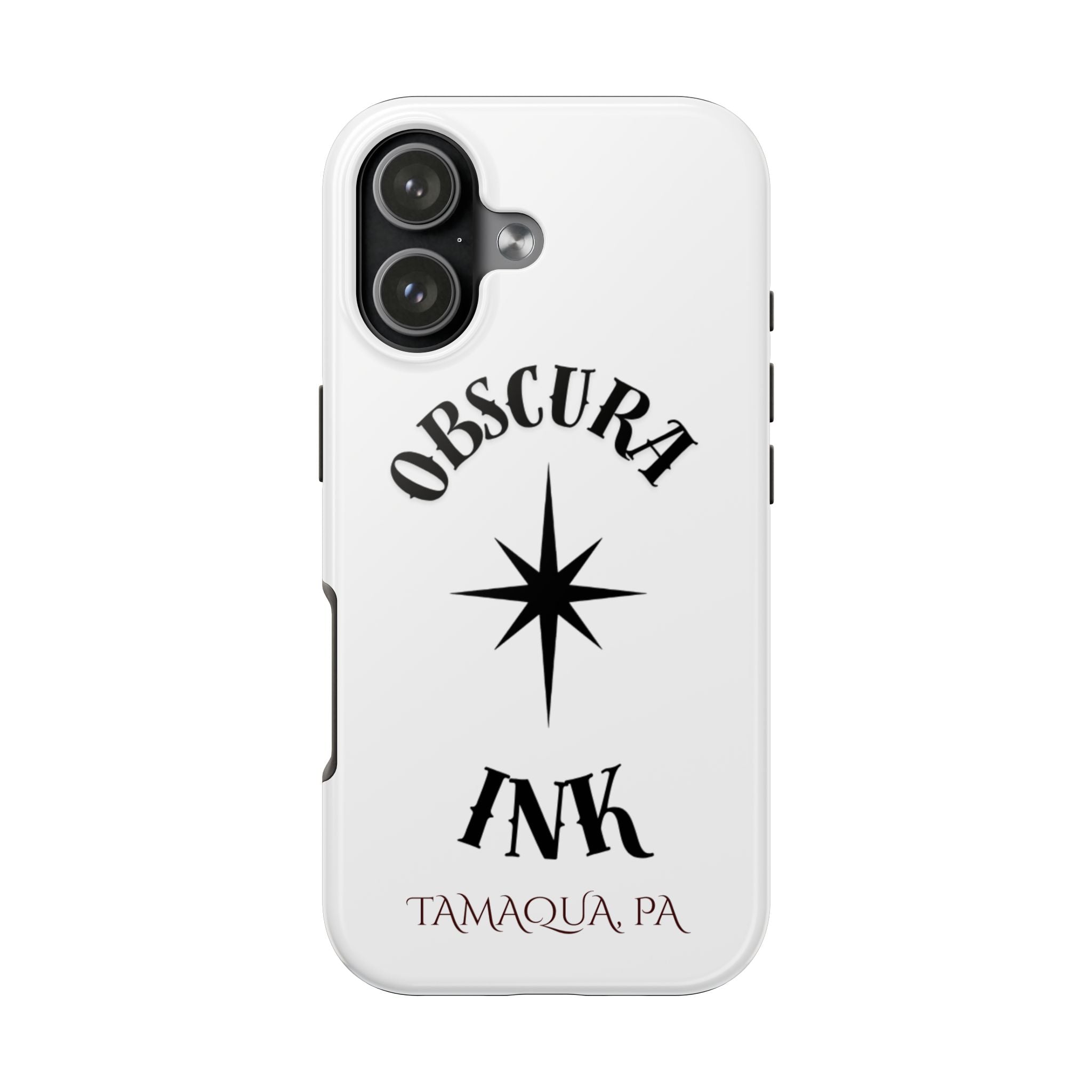 Tough Phone Case — Obscura Ink Compass Design (Tamaqua, PA)