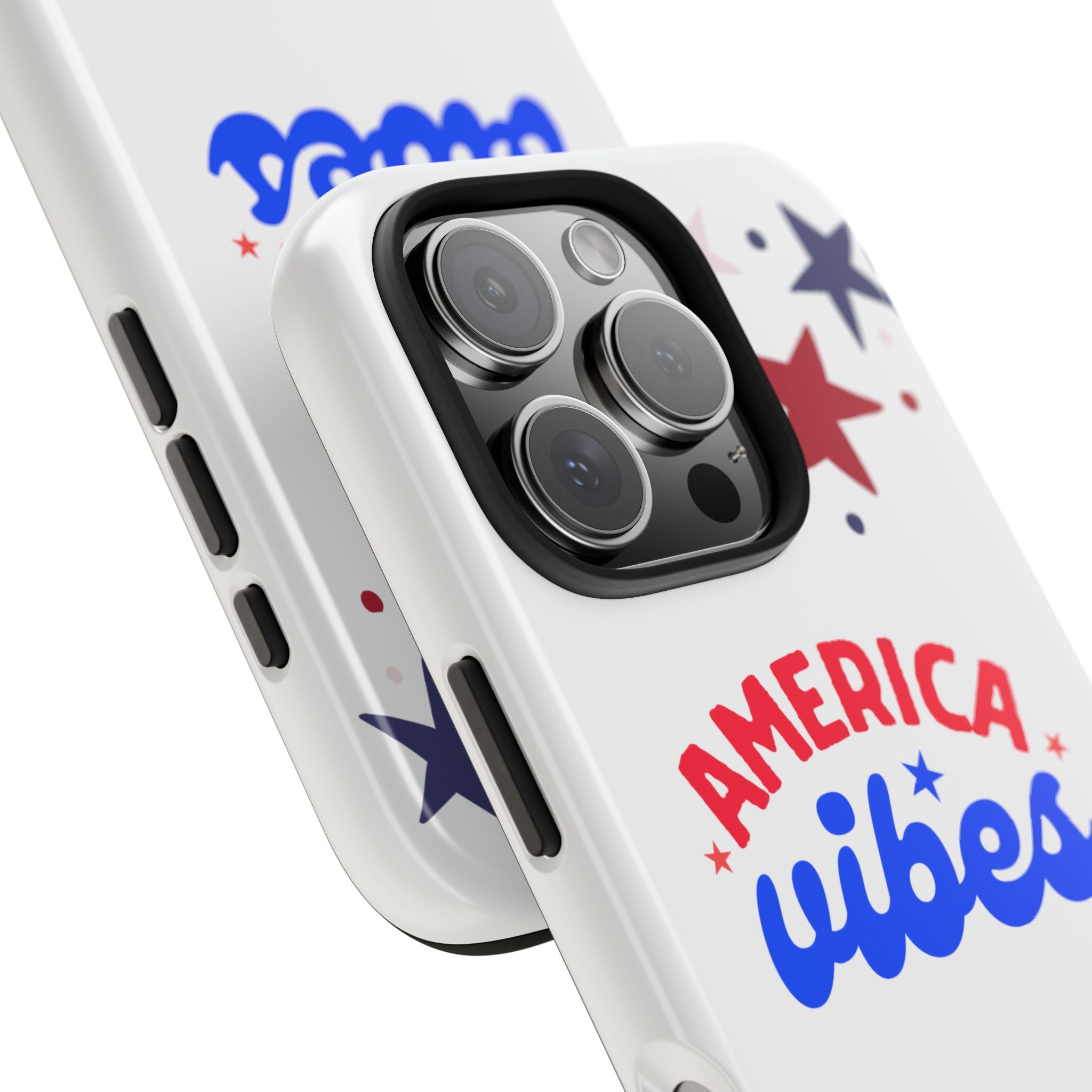 America Vibes Tough Phone Case — Patriotic Red White Blue Stars iPhone Case