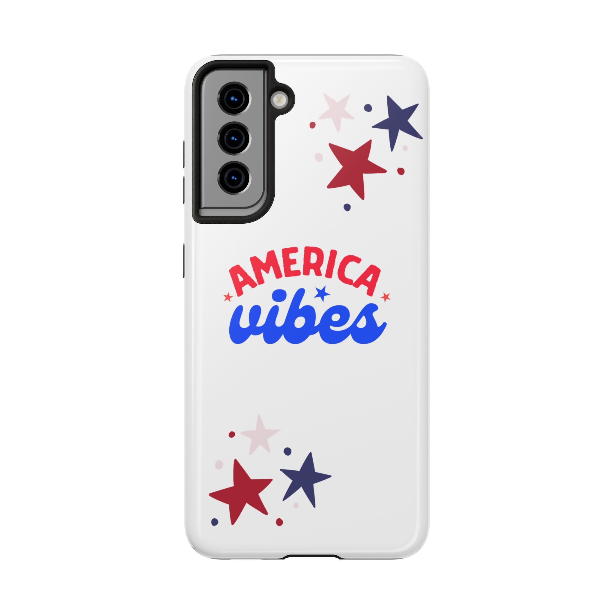 America Vibes Tough Phone Case — Patriotic Red White Blue Stars iPhone Case