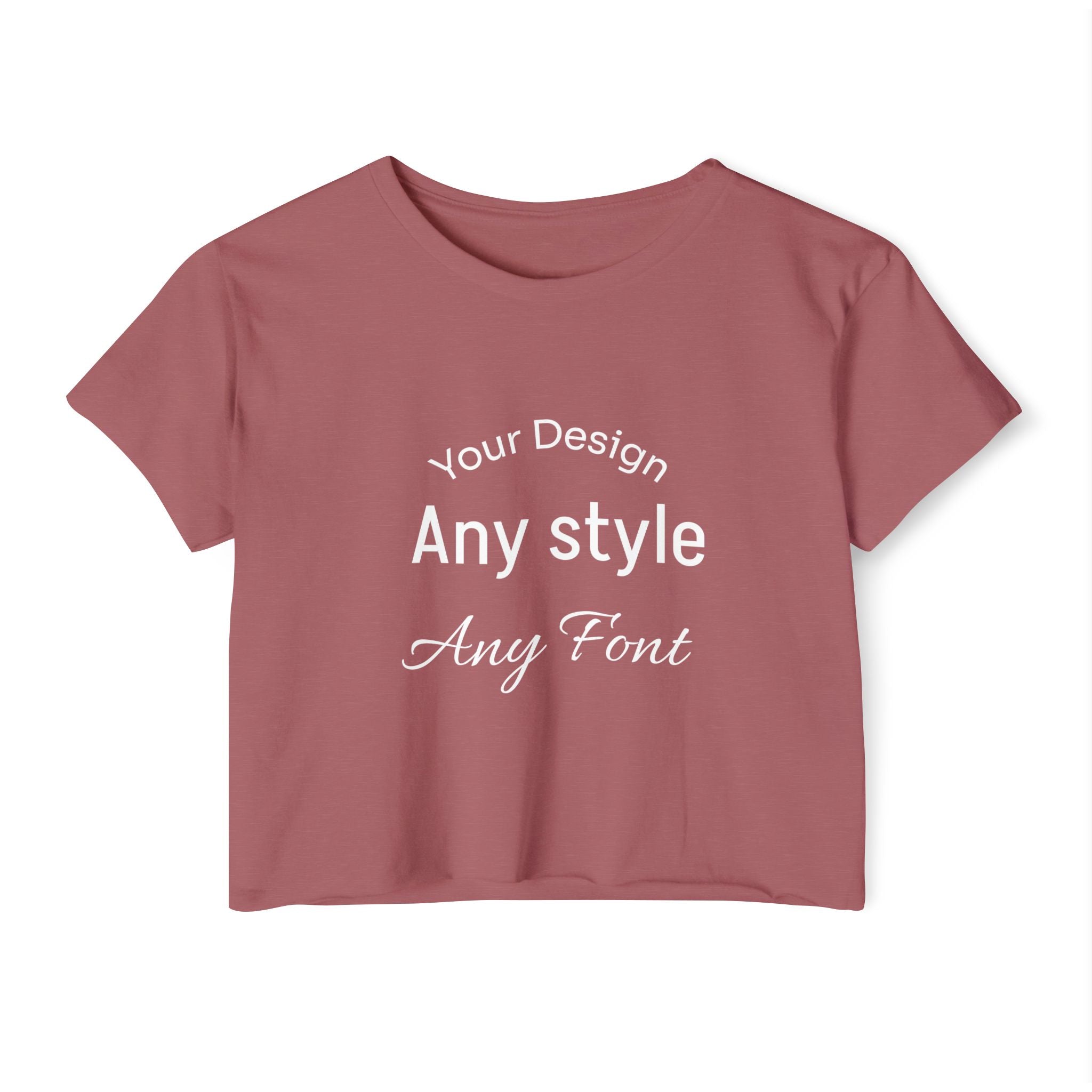 Women's Festival Crop Top — Customizable Graphic Crop Tee